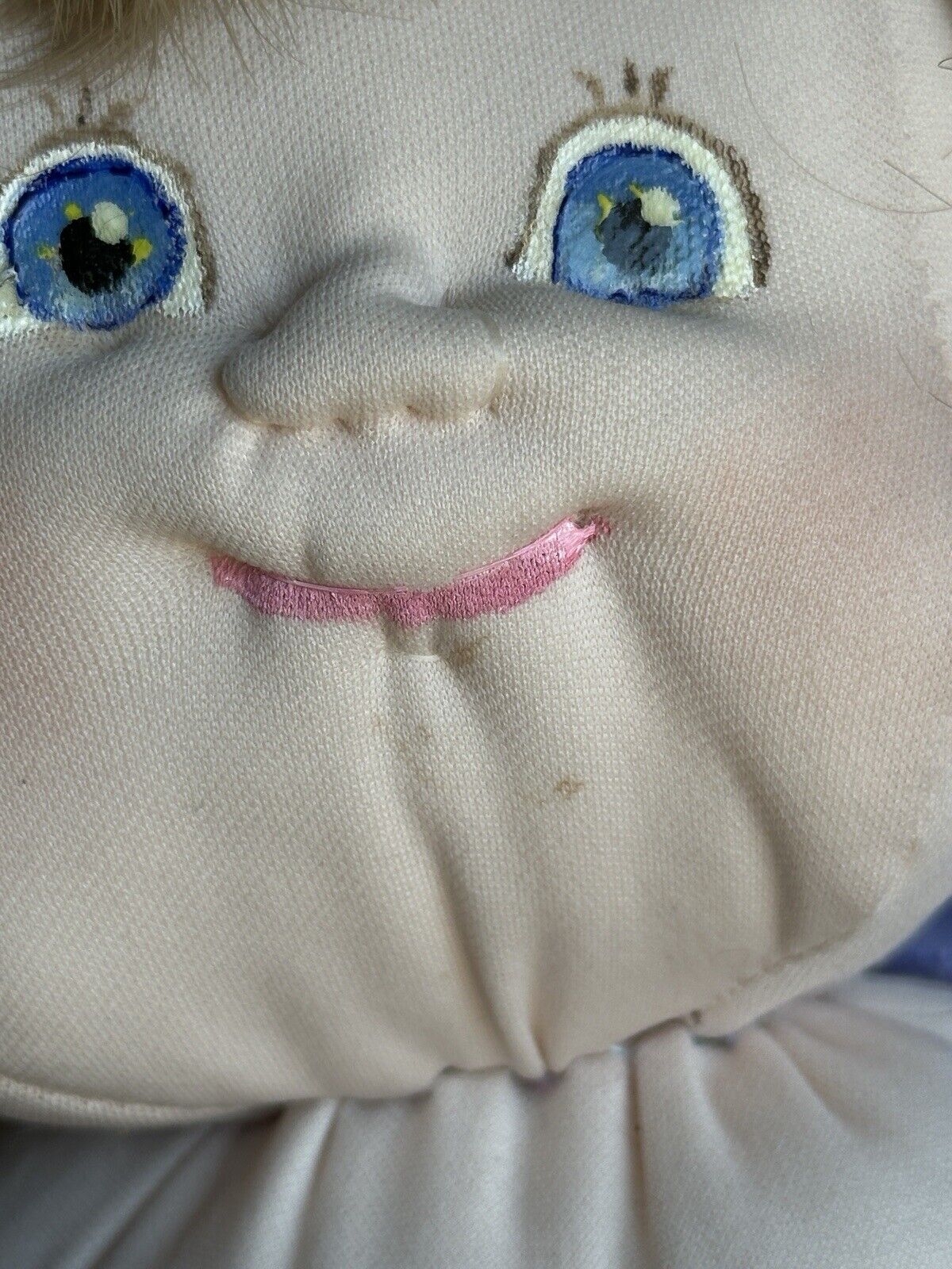 Handmade 18” Stockinette Cabbage Patch Style Cloth Baby Doll