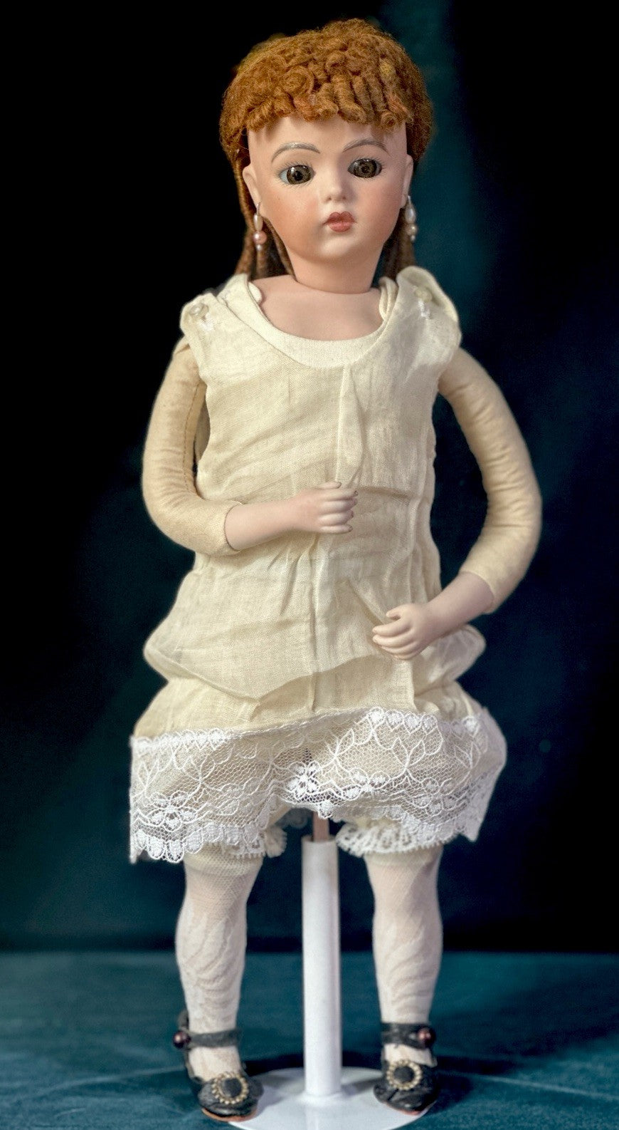 Vintage Reproduction of Antique French Bru Jne 14” Doll By Pennydoll