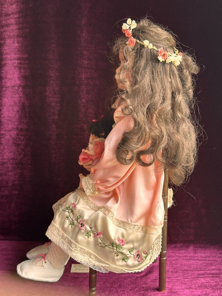 Collectible OOAK Porcelain Doll by Artist Madelaine Nell St. Clair with Tag