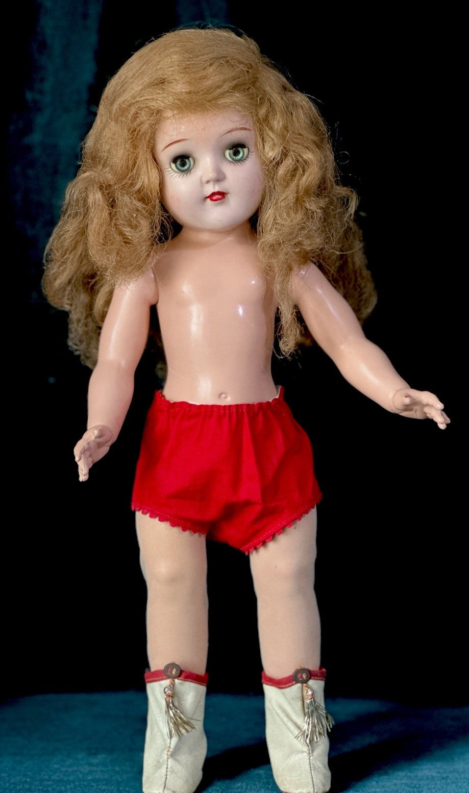 Lot Of 2 Vintage Hard Plastic Ideal Toni Dolls P-90 And P-91