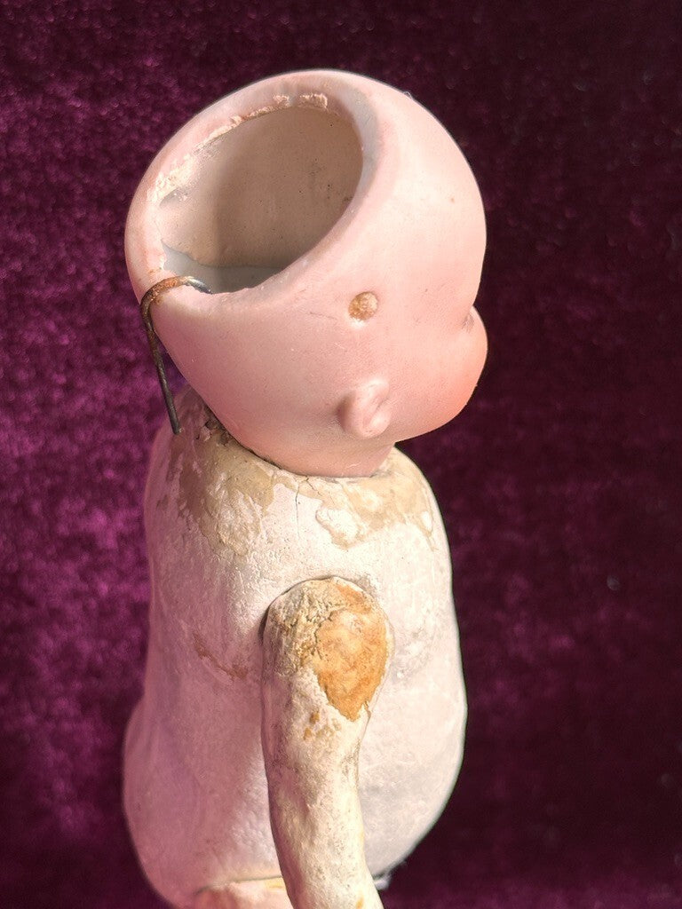 Antique German 7” Armand Marseille 253 Googly Eyes Bisque Head Doll