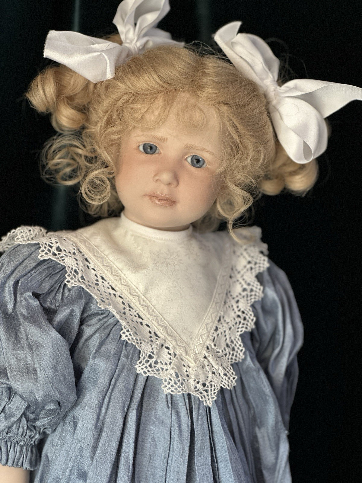 Collectible Artist 25” Porcelain Doll “Isabelle” by Ruth Treffeisen LE 100 COA