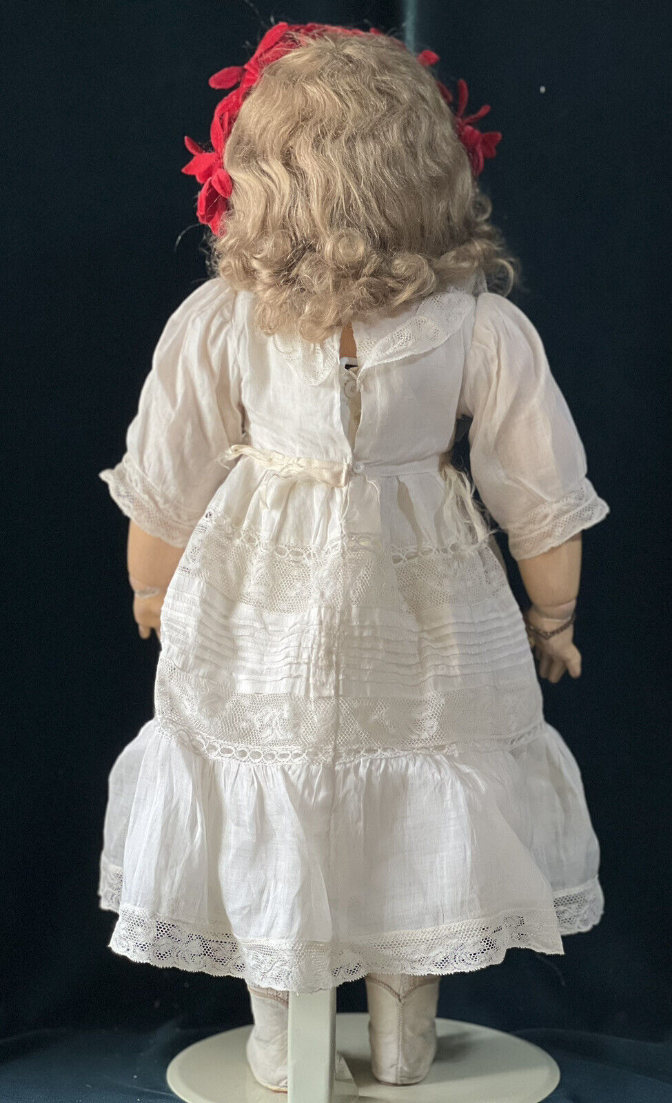 Antique French BEBE JUMEAU 23” Bisque Doll size 11 Voice Box