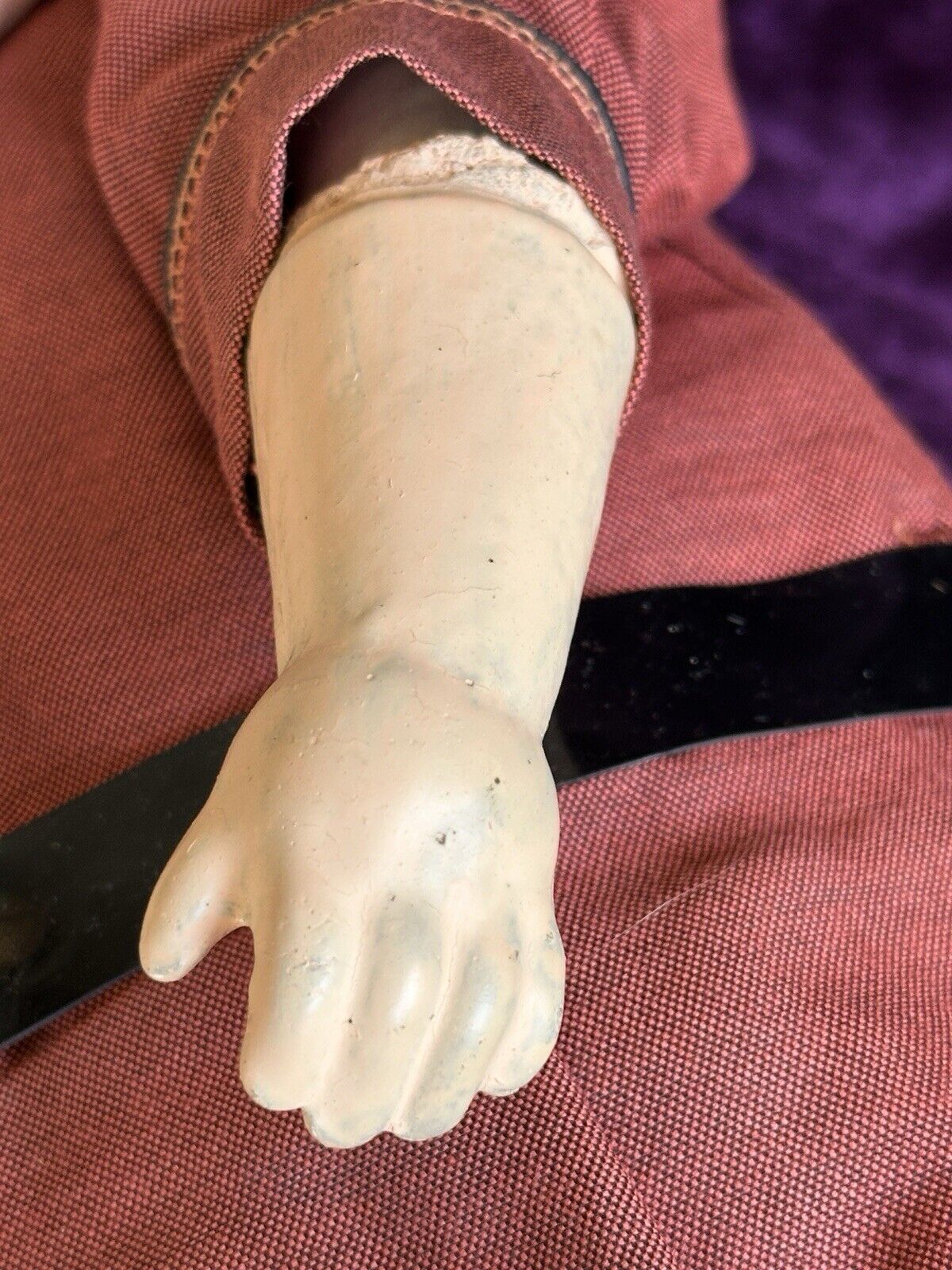 Antique 25” Elektra American Toy & Novelty Company (?) Composition Boy Doll