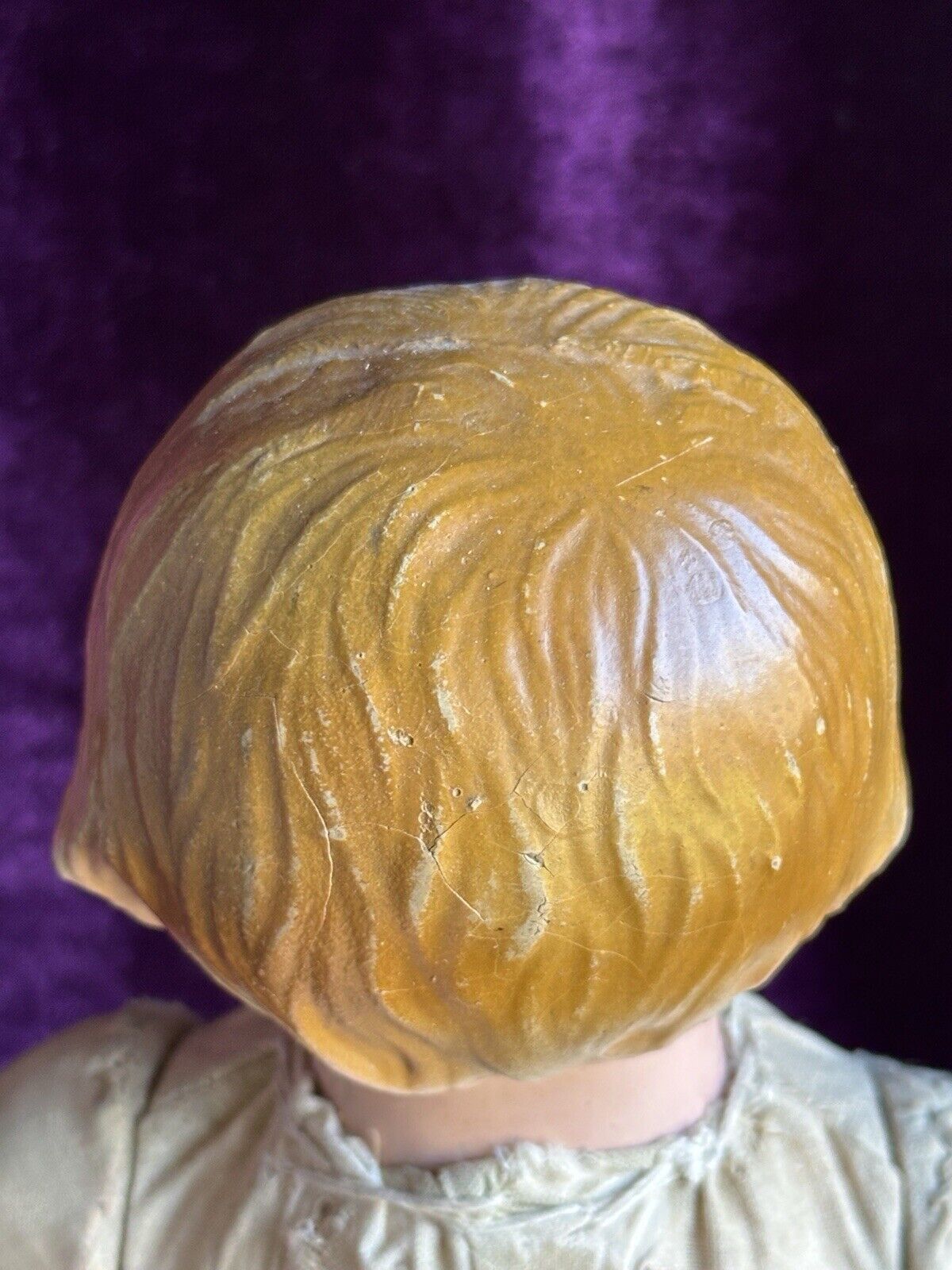 Early Antique American 15” Composition Head Cloth Body Character Doll