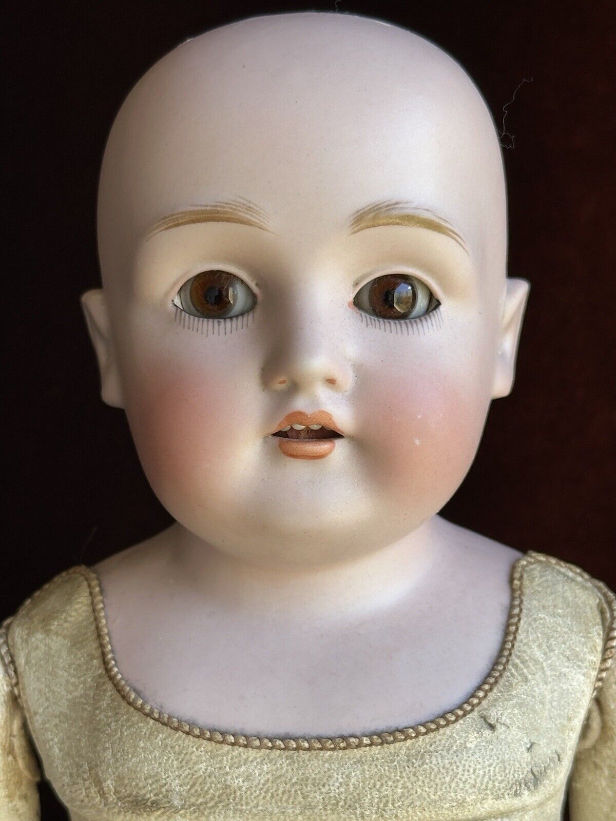 Antique German 18” Kestner 154 Bisque Shoulder Head Doll Stamped Body