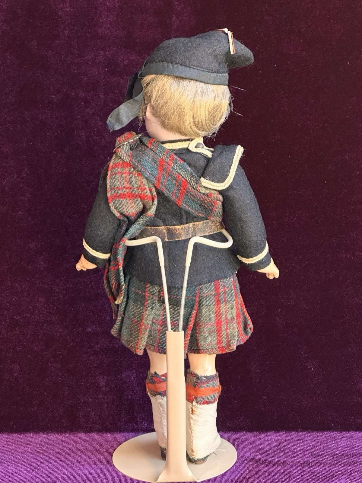 Antique German 8.75” Kammer Reinhardt Scottish Boy Bisque Head Doll