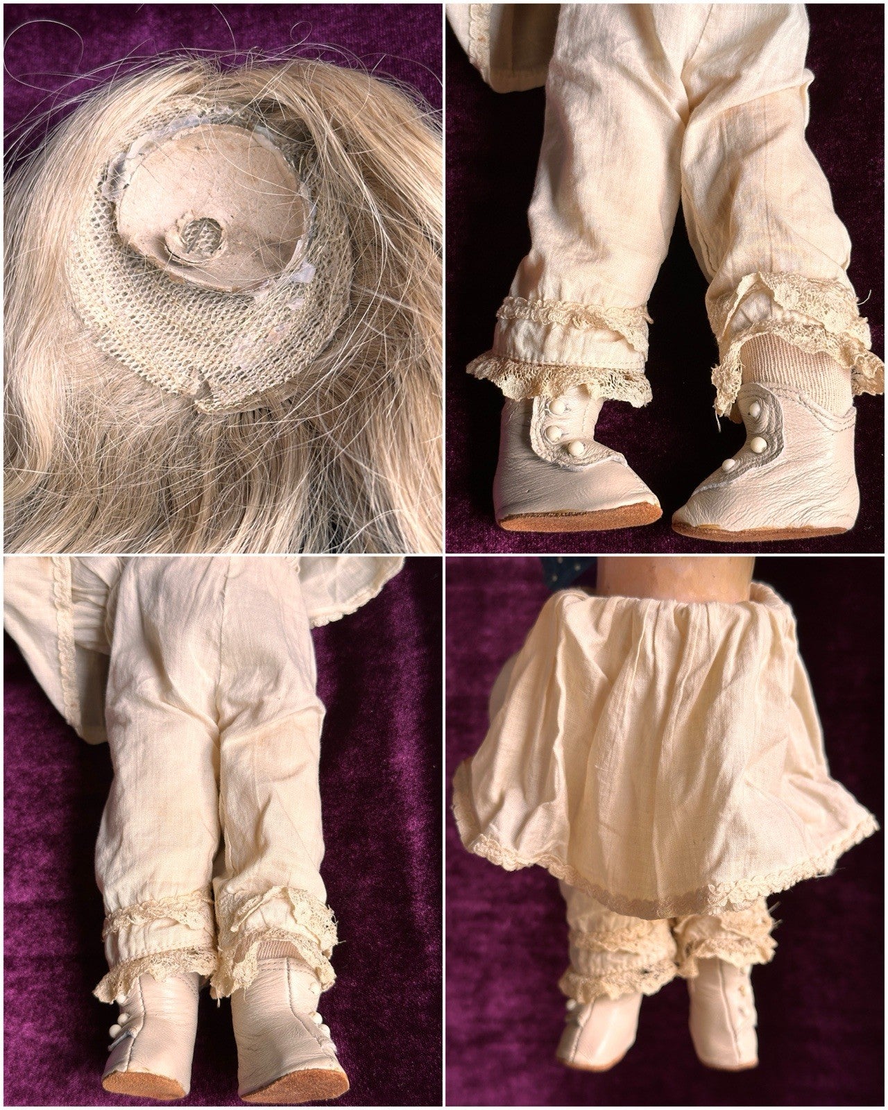 Antique French 12.25” SFBJ 21R Bisque Head Doll Restored