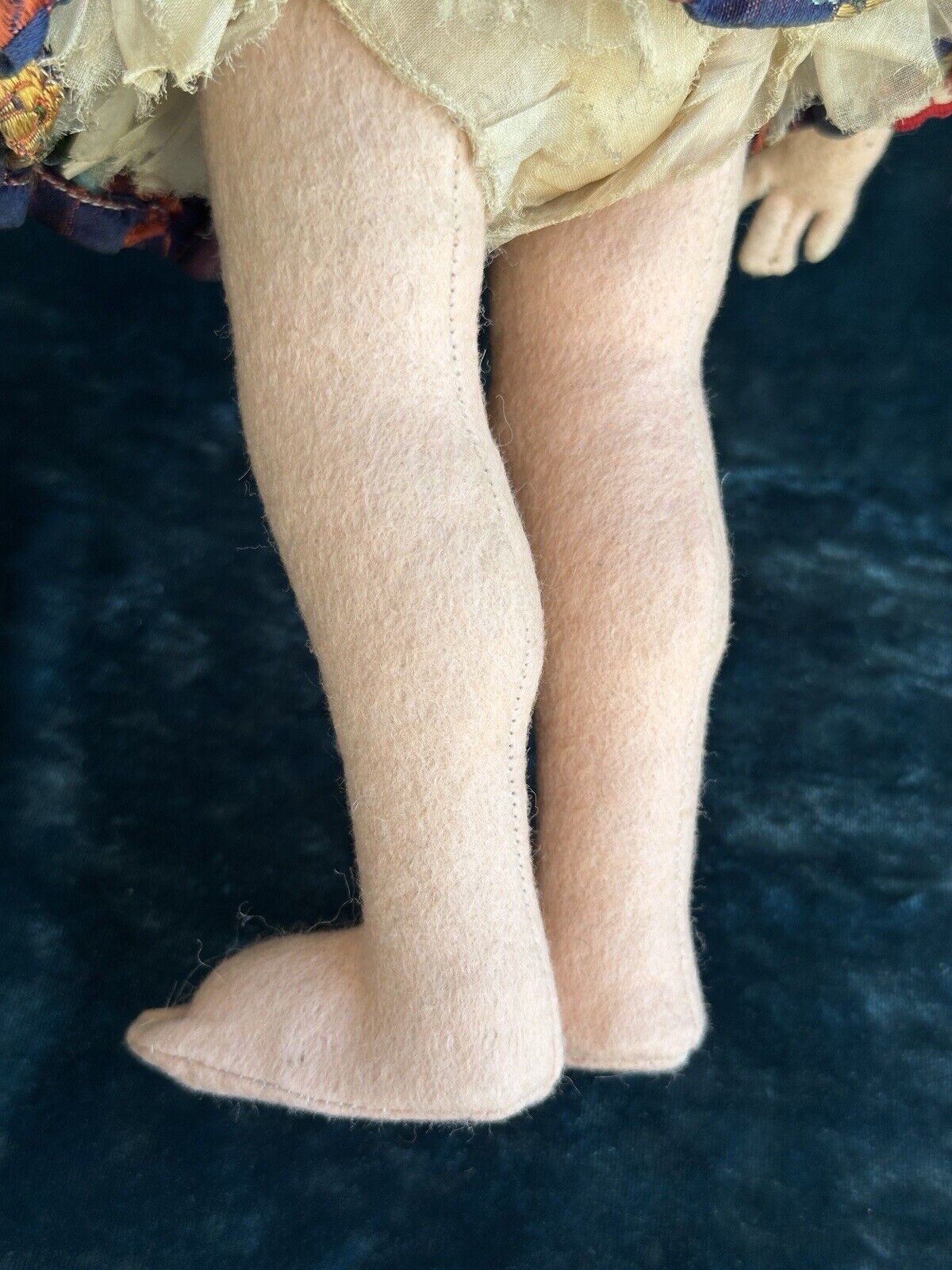Very Rare 14” Vintage Lenci Portrait (?) Ethnic Felt Boudoir Style Doll