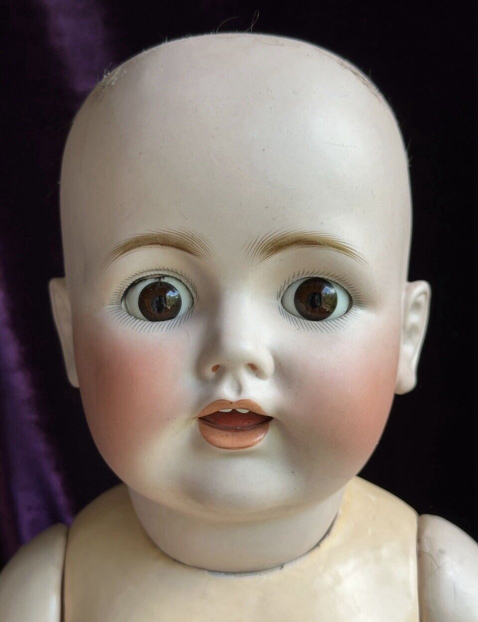 Large Antique German 23” Kestner JDK 257 Character Baby Doll