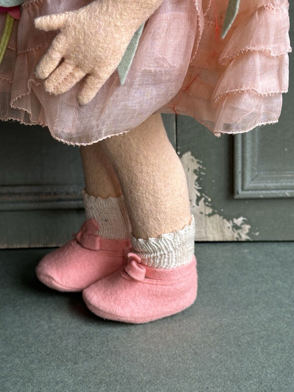 Rare All Original 16” Vintage Italian Lenci 149 Series Felt Cloth Doll with Tag