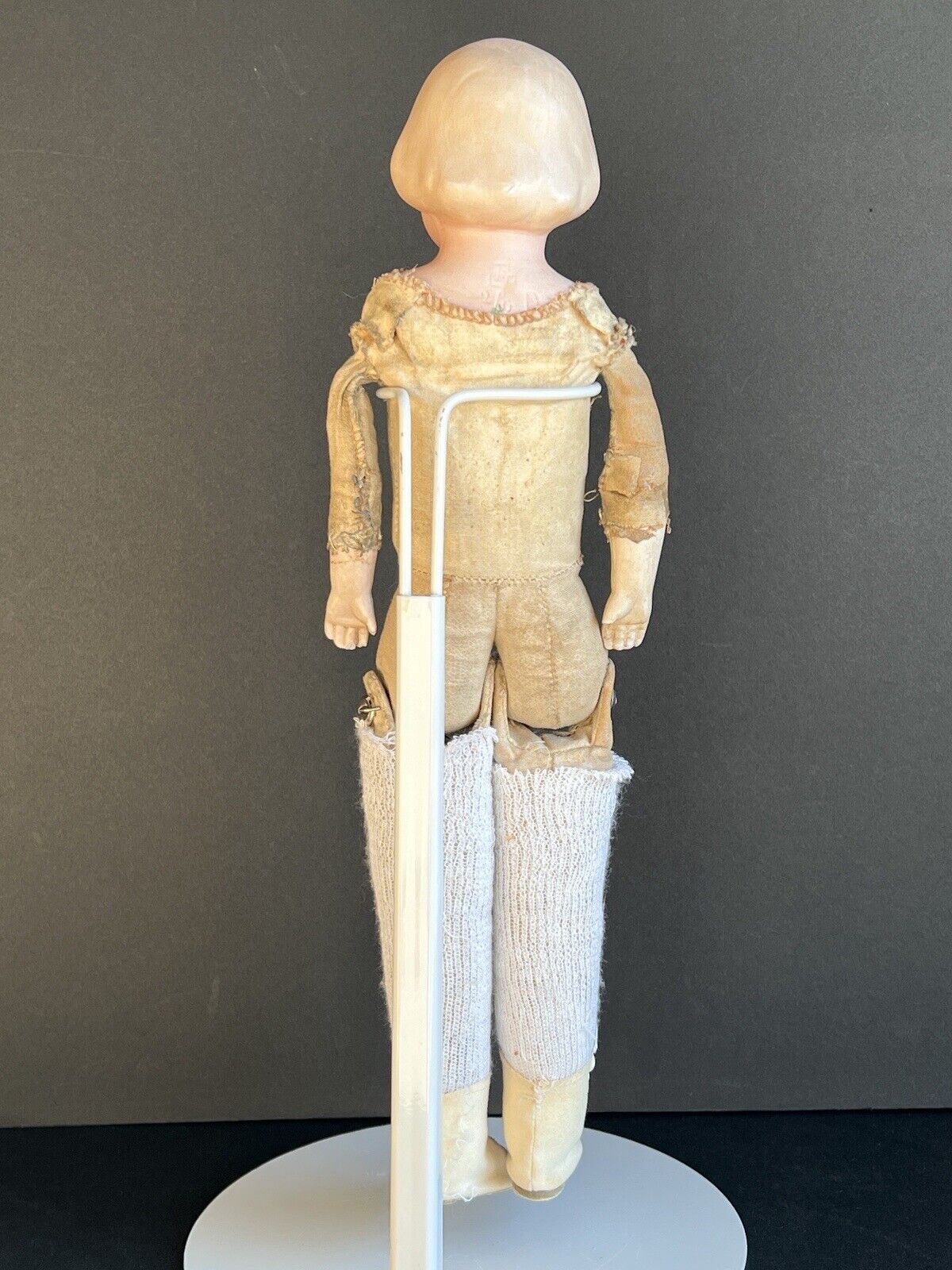 Antique German 13” Gebruder Heubach Googly Girl Bisque Head Doll