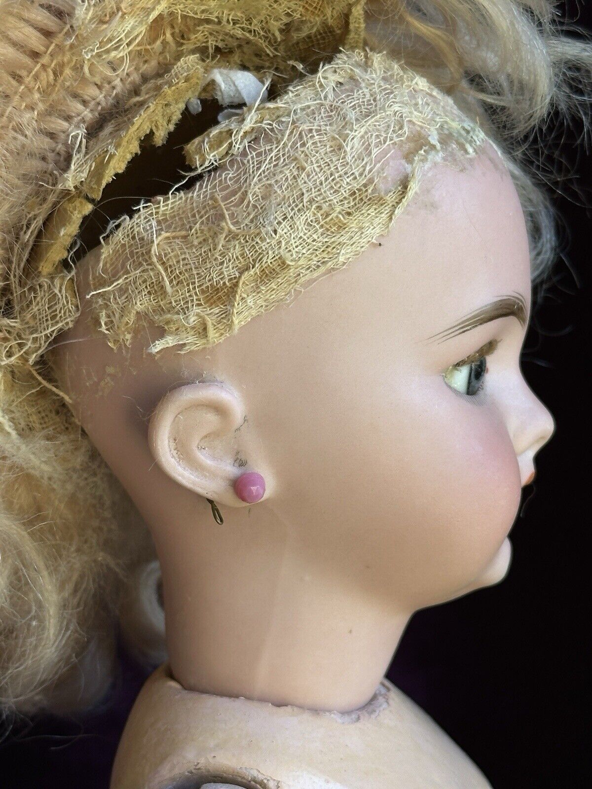Antique French 19” Jumeau Dep Bisque Head Doll