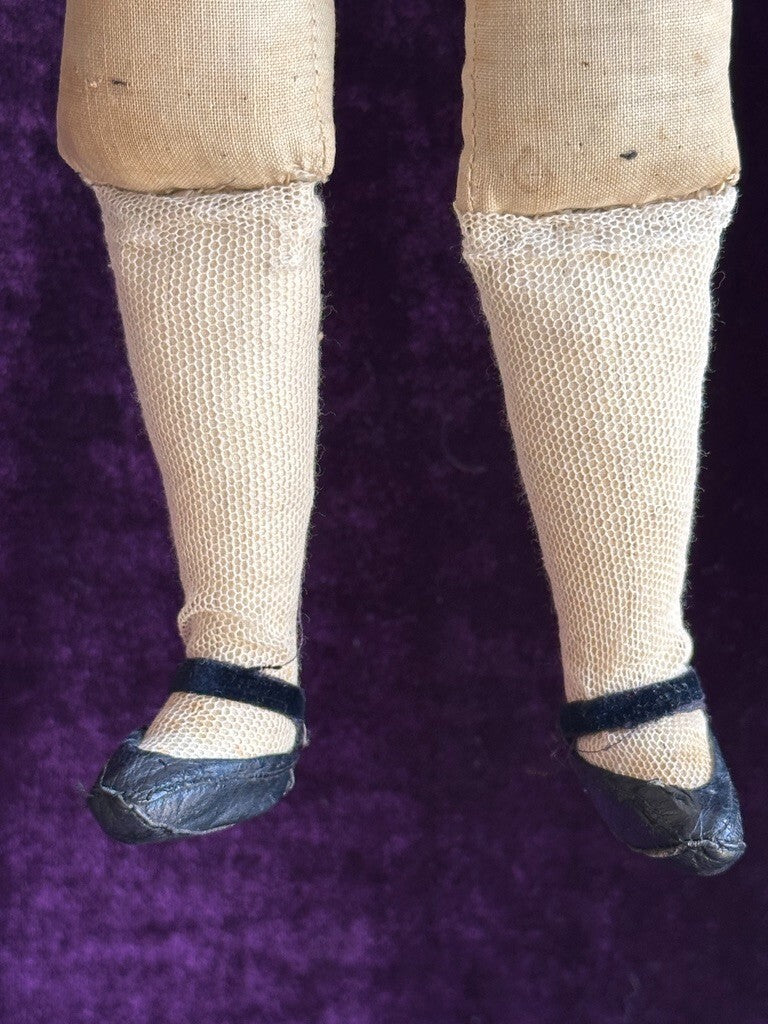 Antique German 14.5" Unmarked Kling/ABG Solid Bisque Shoulder Head Fashion Doll