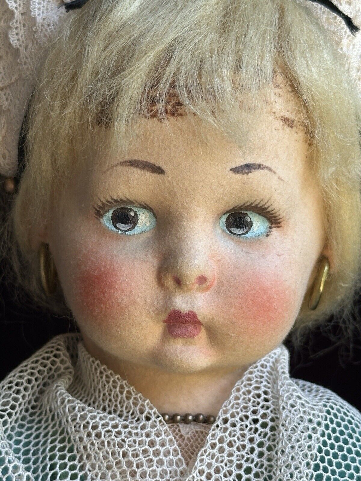 Vintage Italian Lenci 19” Felt Doll in Regional Torino Costume with Tags