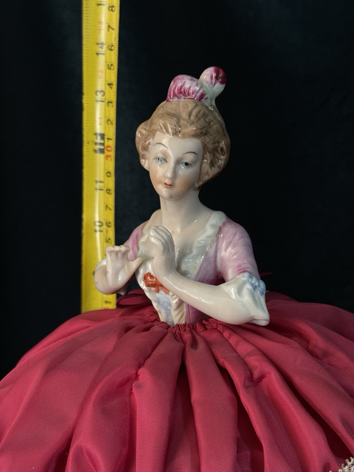 Antique German Large 14” Half Doll Pin Cushion