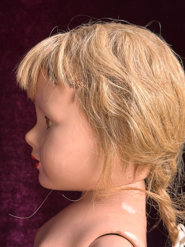 Large Vintage American 21” Composition Dewees Cochran Anne Shirley Effanbee Doll