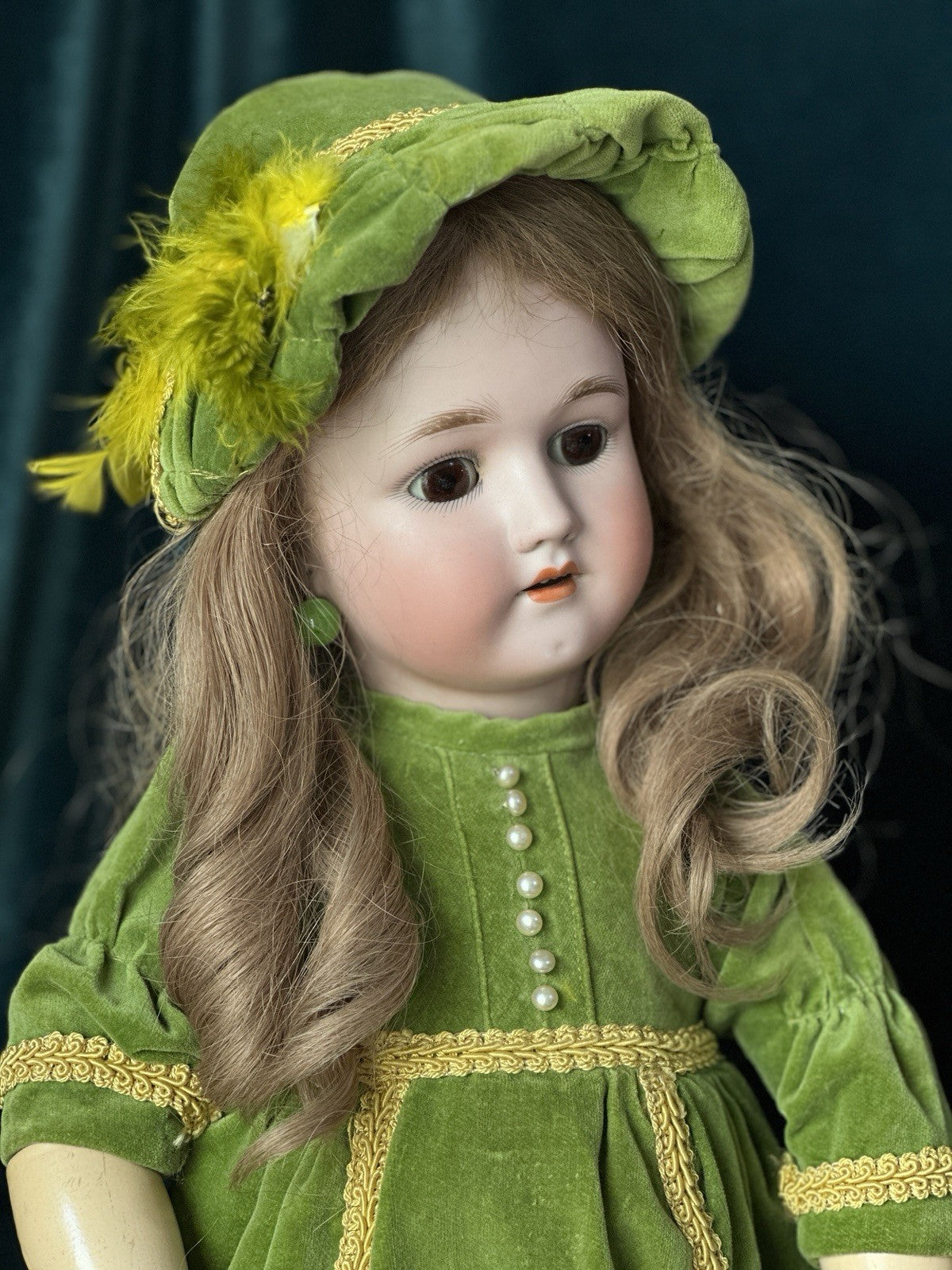 Antique German Simon Halbig Heinrich Handwerck Bisque Head 23” Doll