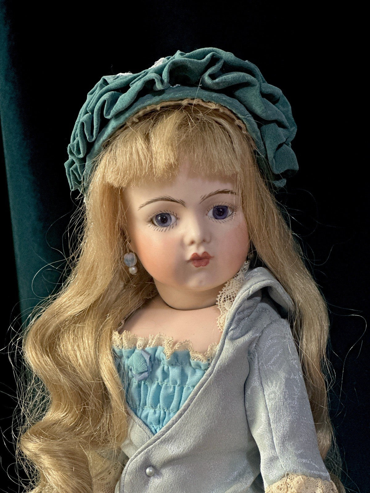 Vintage Reproduction of Antique French Bru Jne 14” Doll Handmade Outfit