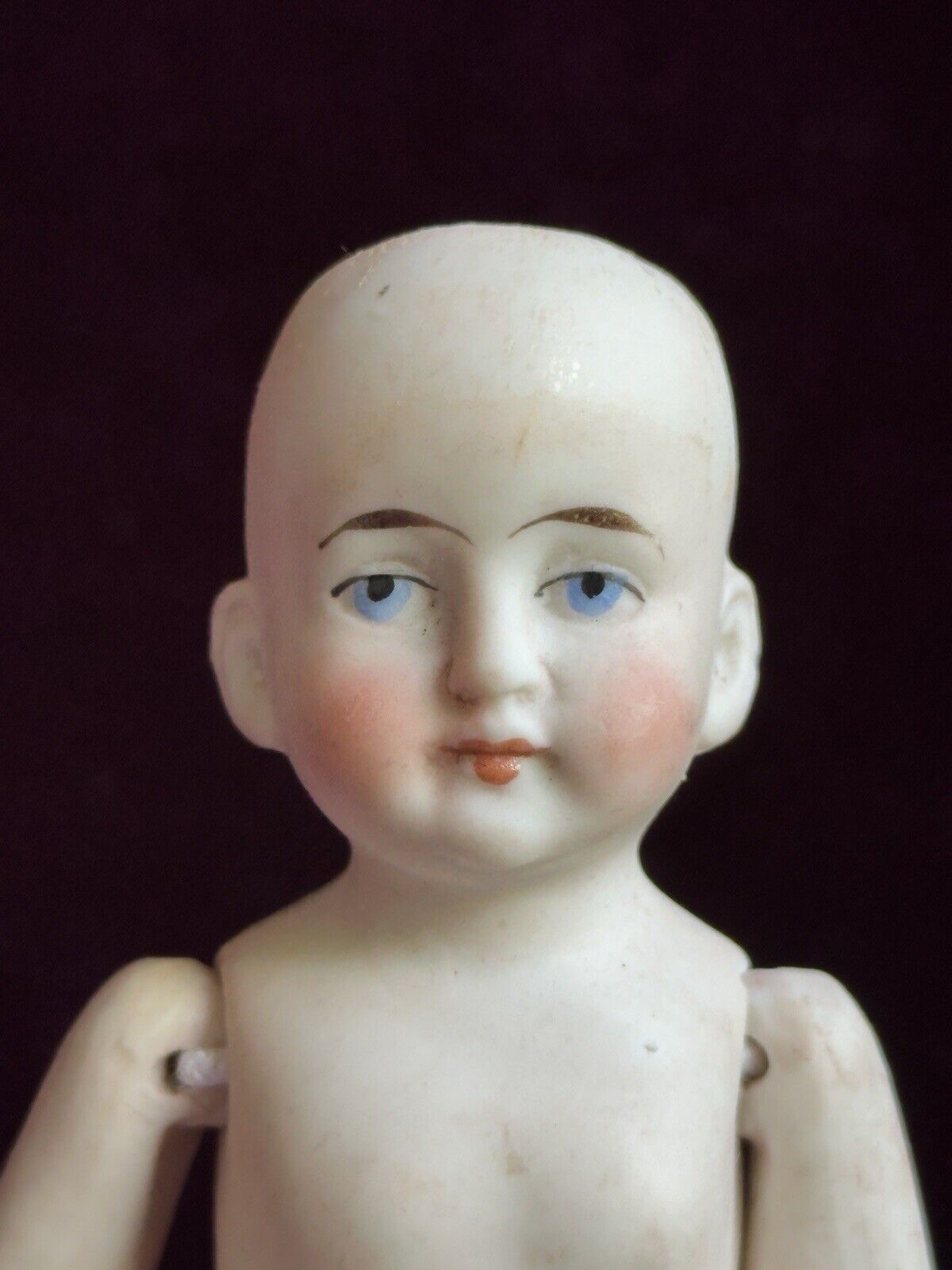 Antique German 5.25” All Bisque 8500 Miniature Dollhouse Mignonette Doll