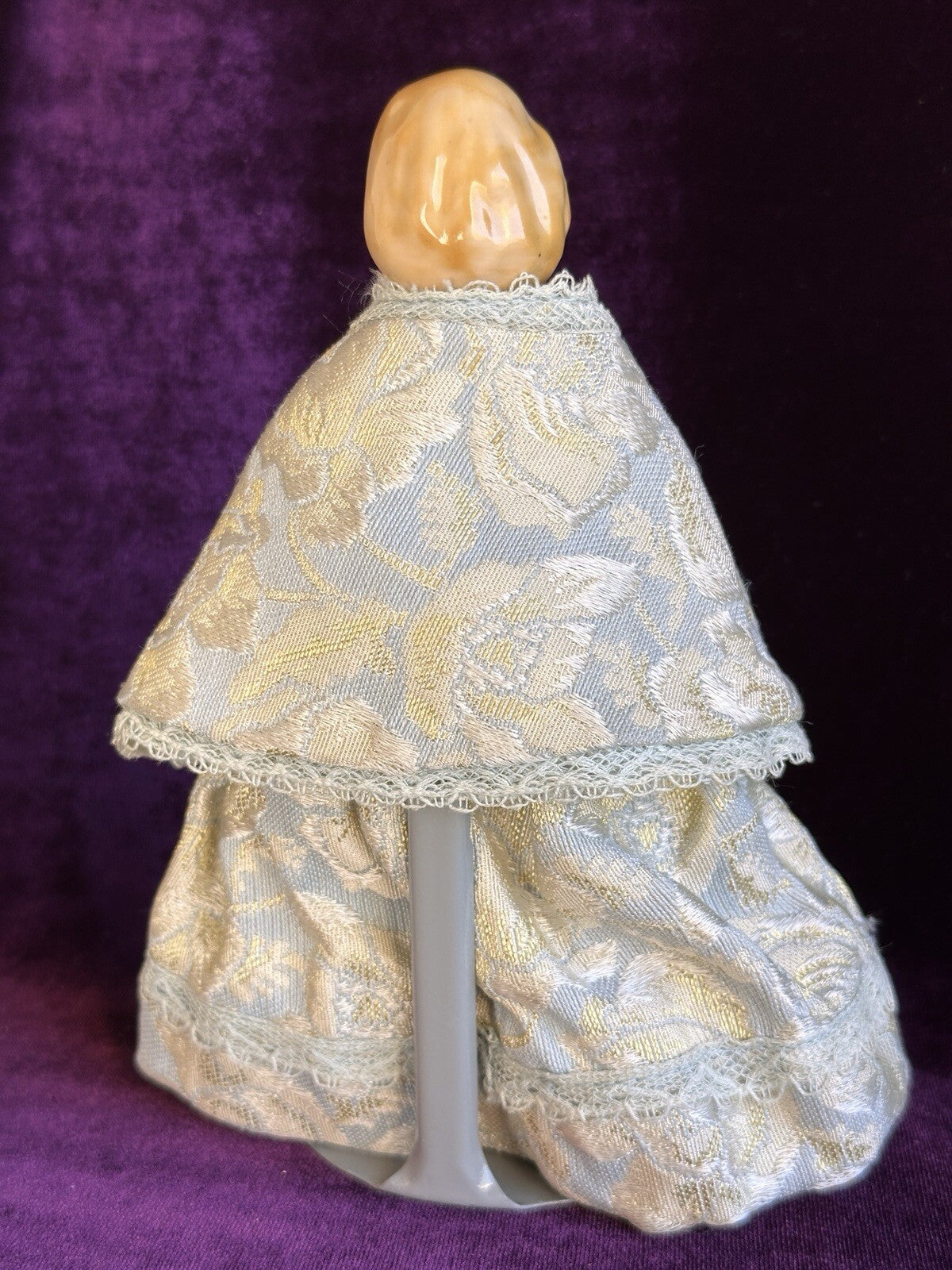 Vintage 7” Ruth Gibbs Porcelain Blonde China Head Doll