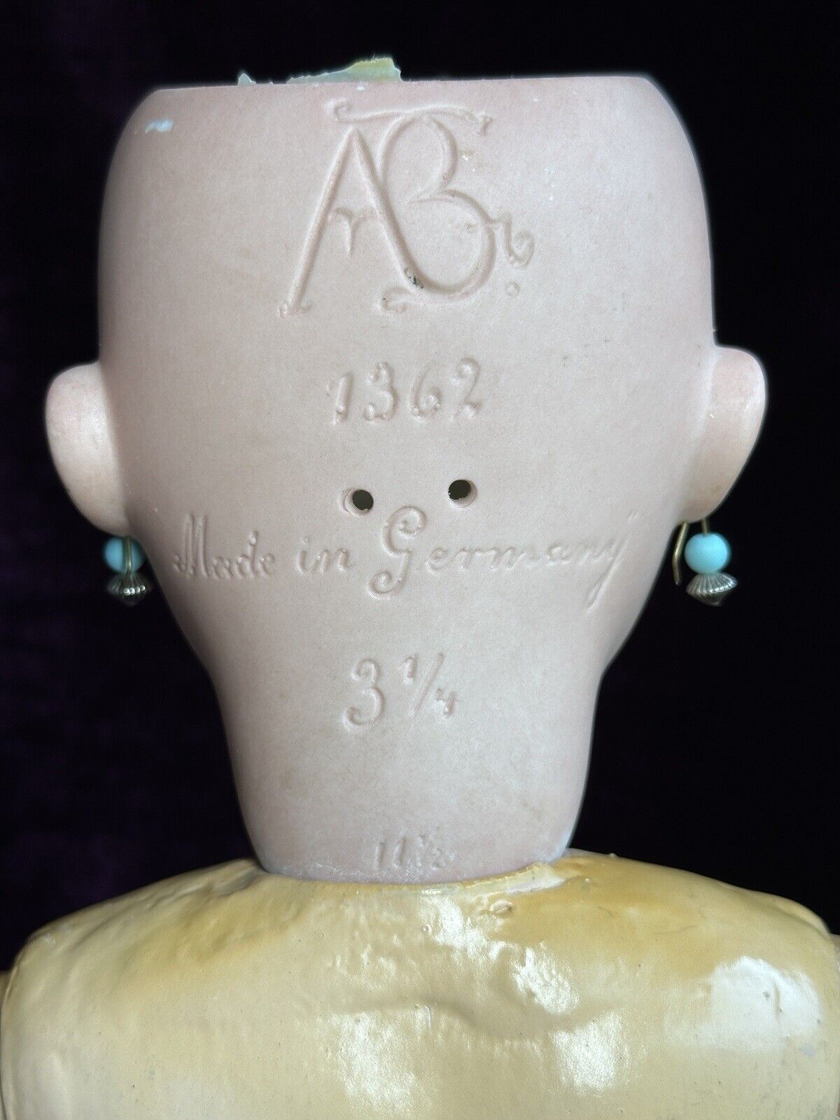 Antique German 23” Alt Beck Gottschalck ABG 1362 Sweet Nell Bisque Head Doll