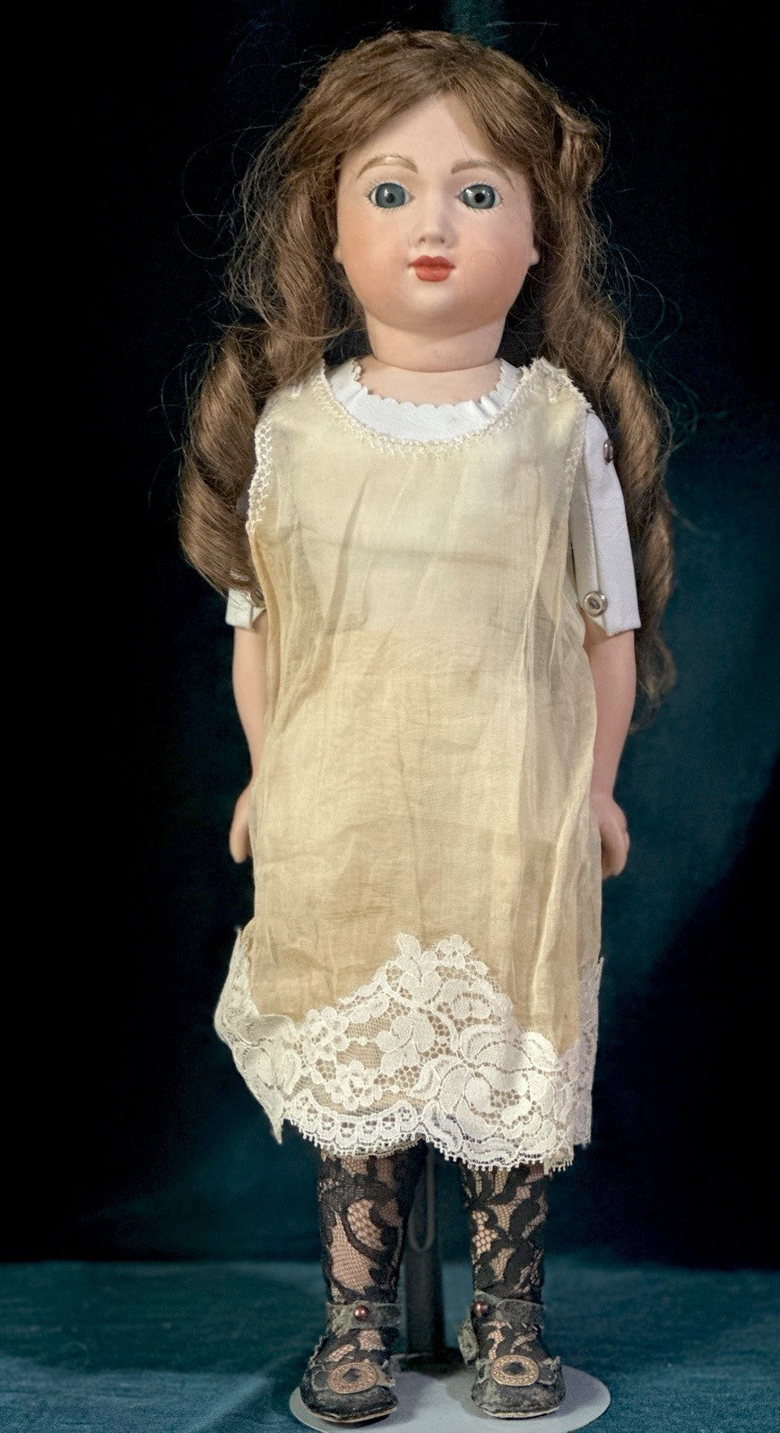 Vintage Reproduction of Antique French Andre Thuillier A.T. 18” Doll