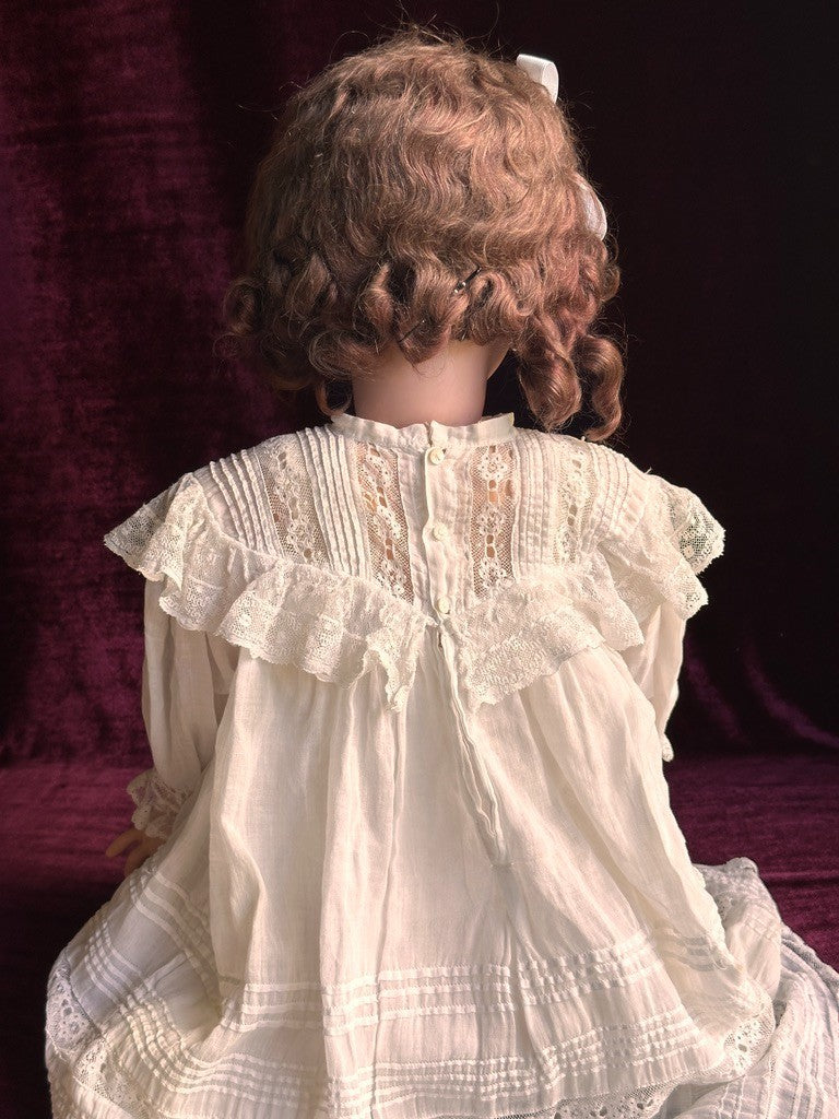 Large Lifelike Antique German 30” Kestner 171 Bisque Head Doll
