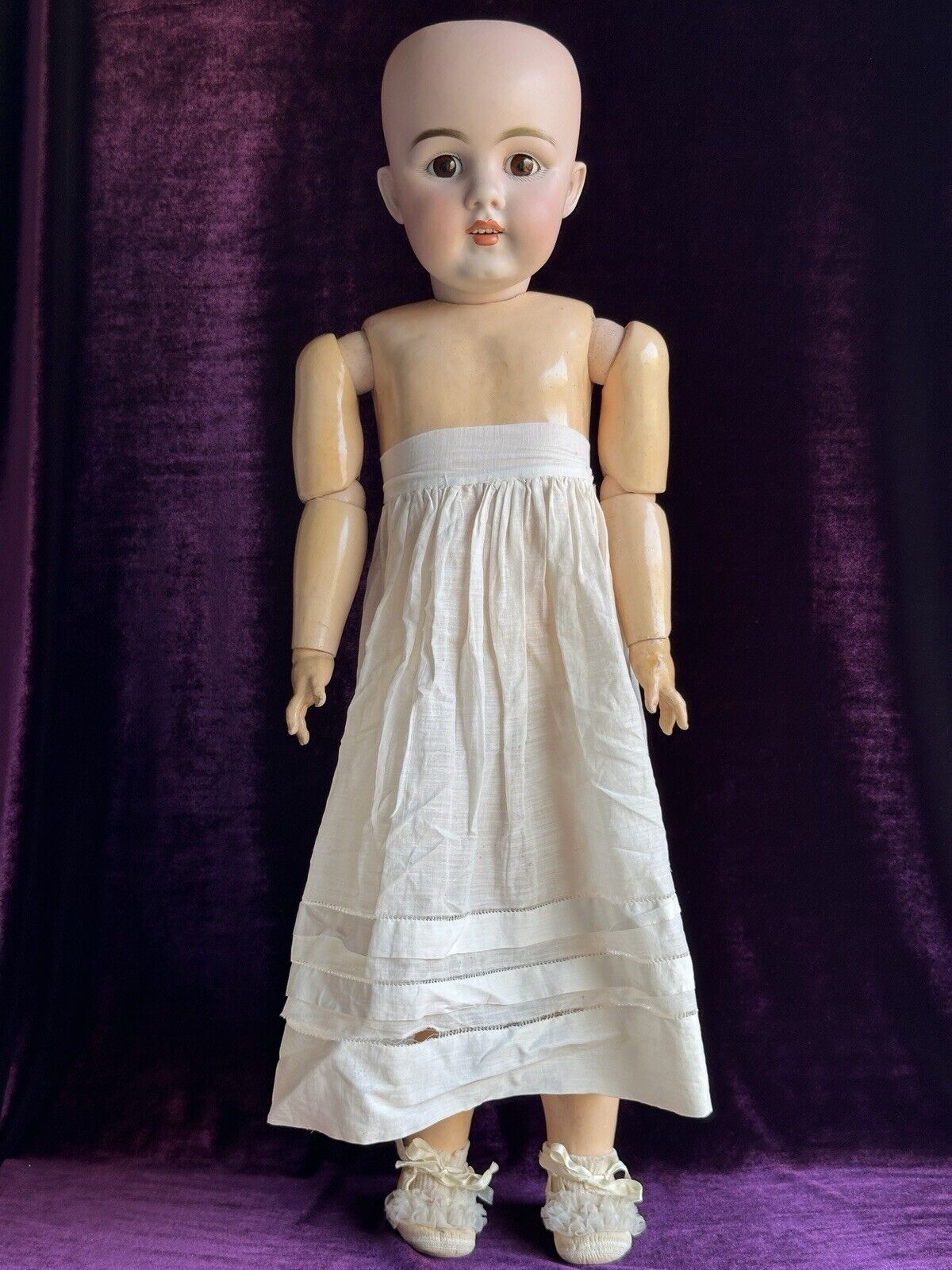 Rare Large Antique German 29” Kestner Dep 156 Bisque Head Child Doll