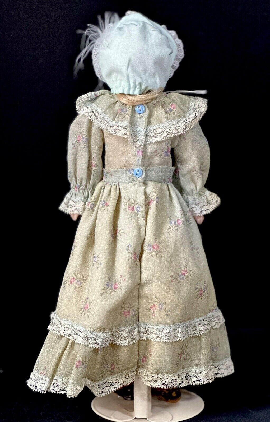 Early JDK Kestner Pouty Face Closed Mouth Bisque Shoulder Head 14” Doll Marked 3