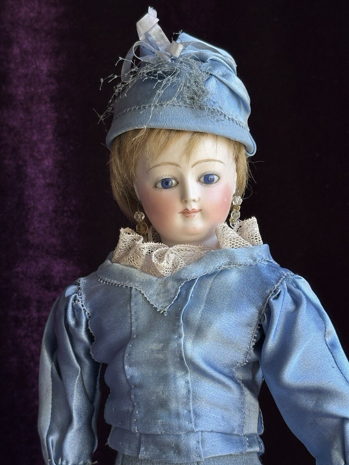 Antique French 15” Louis Doleac Bisque Head Fashion Depose Poupee Doll