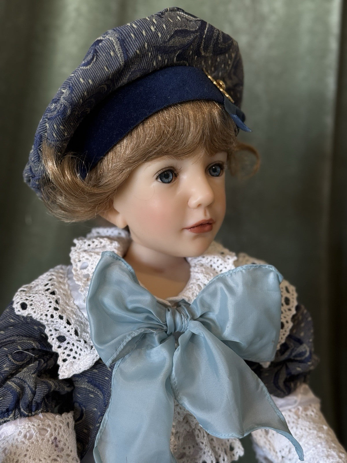 Artist Collectible Resin “Little Boy Blue” 32” Doll by Jane Bradbury LE 600