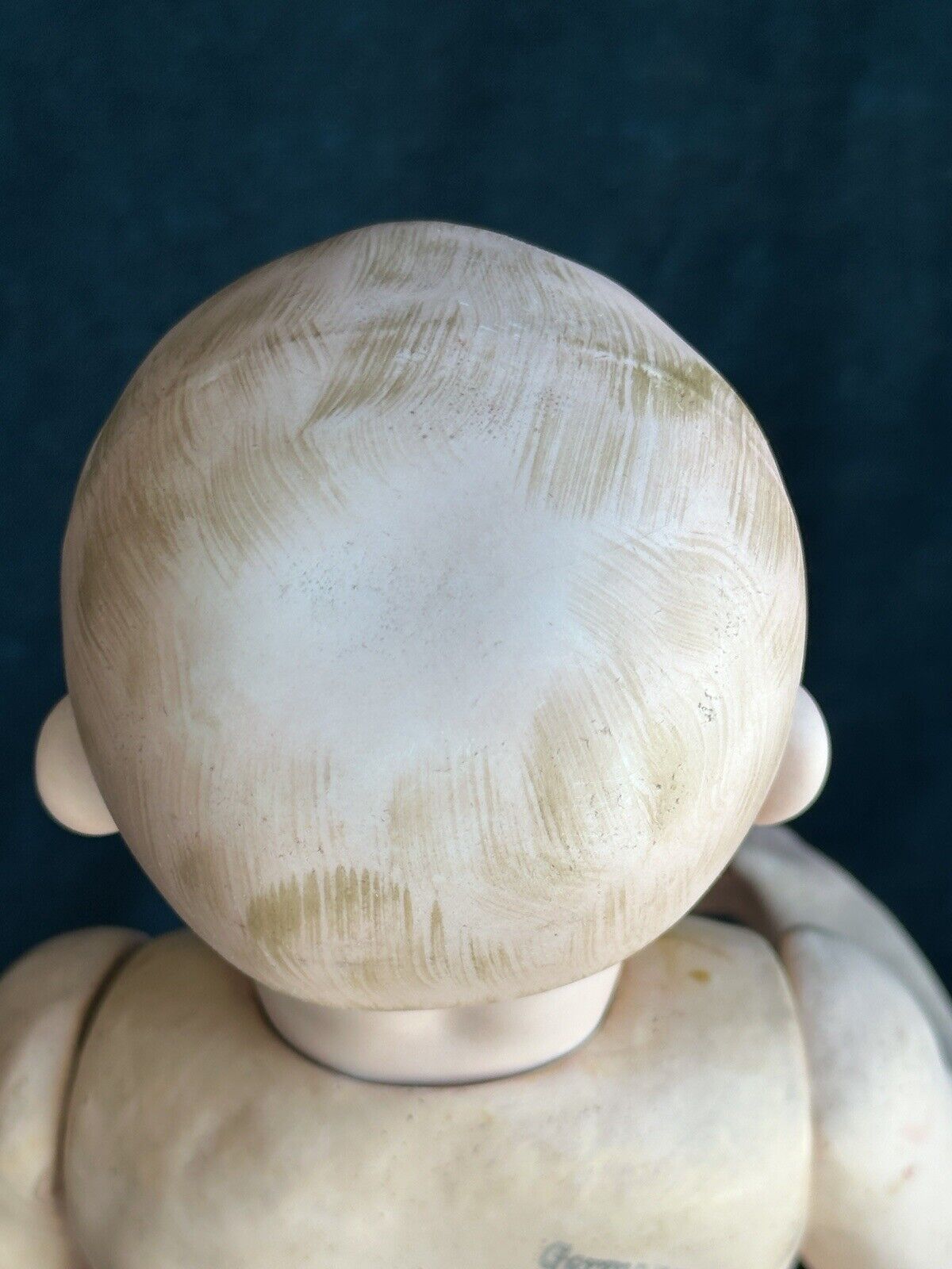 Antique German 13” Kley Hahn 525 Solid Dome Bisque Head Baby Doll Intaglio Eyes