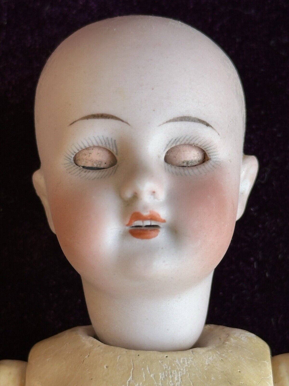 Antique German 8.75” Simon Halbig 1078 Bisque Head Flapper Body Doll
