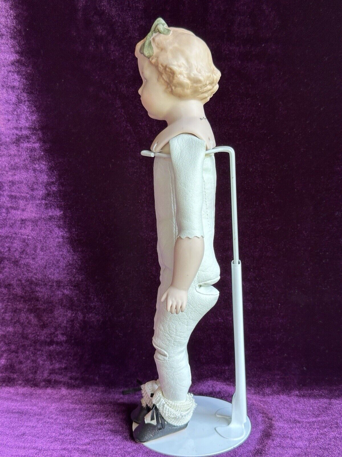 Porcelain 13.5” Reproduction of Antique German Heubach 7851 Character Girl Doll