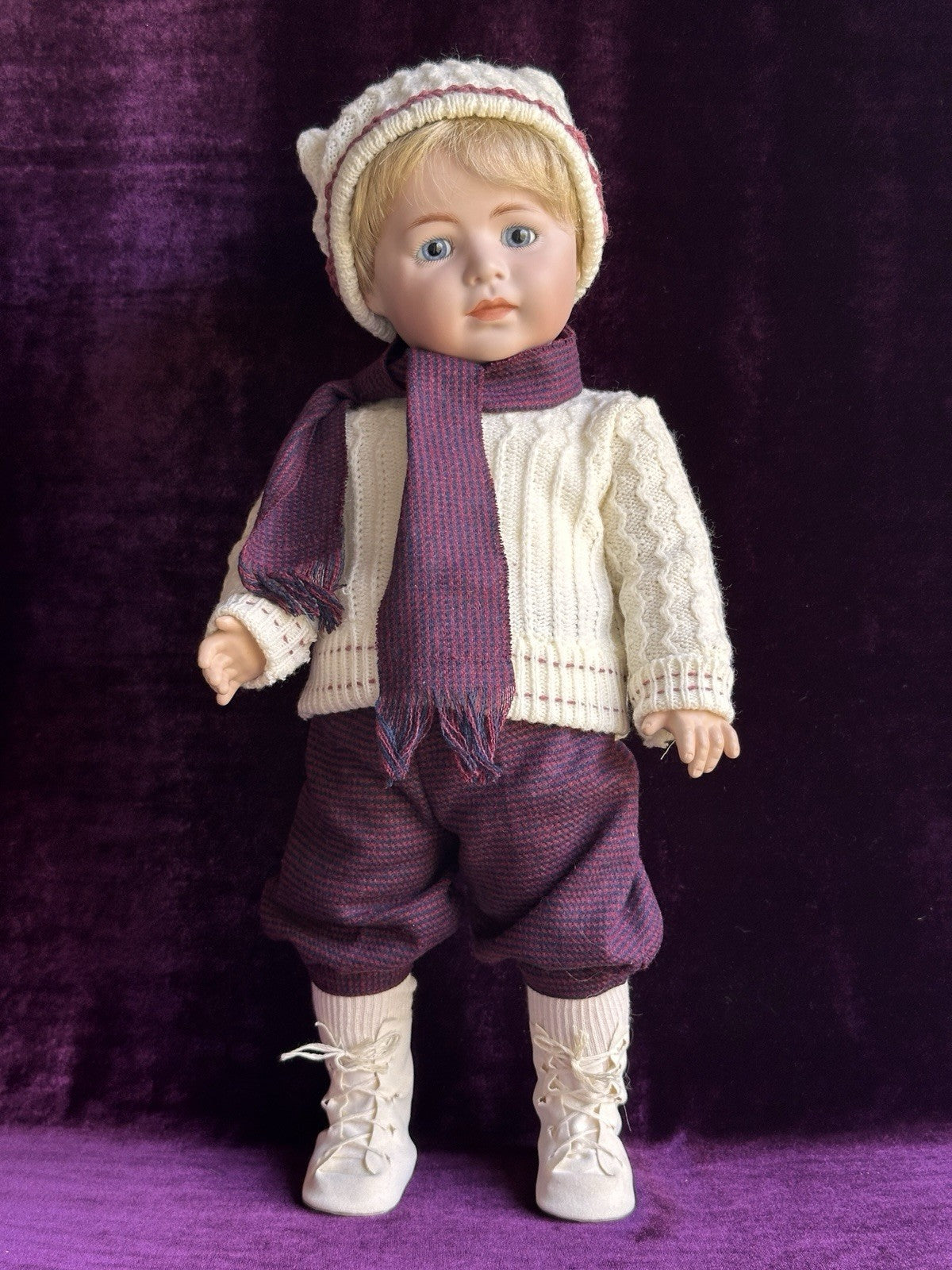 Rare 17” Porcelain/Compo Reproduction of Simon Halbig 1488 Boy Doll