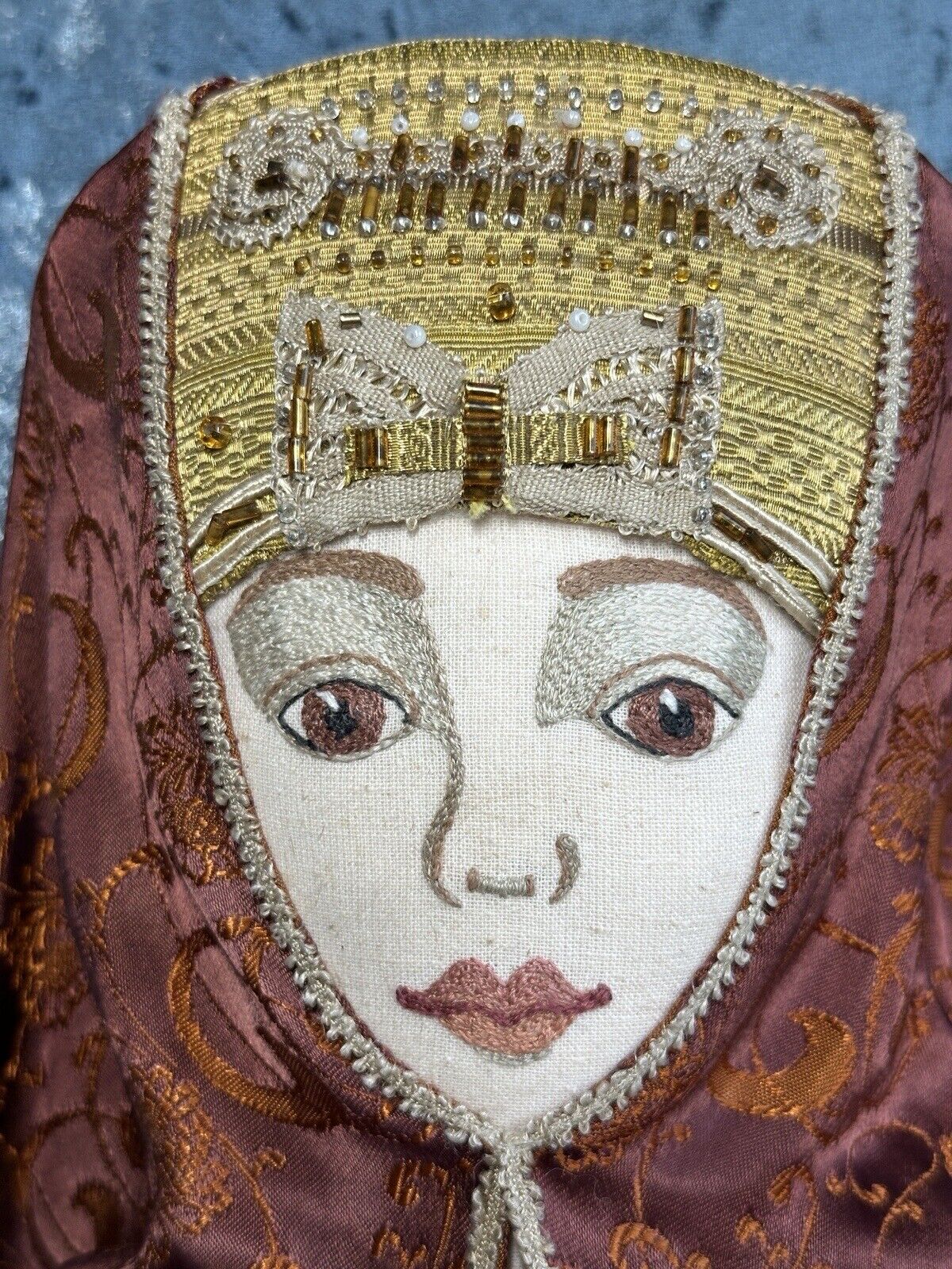 Large 30” Russian Cloth Vasilisa Doll by Artist Alexandra Kukinova with Tag