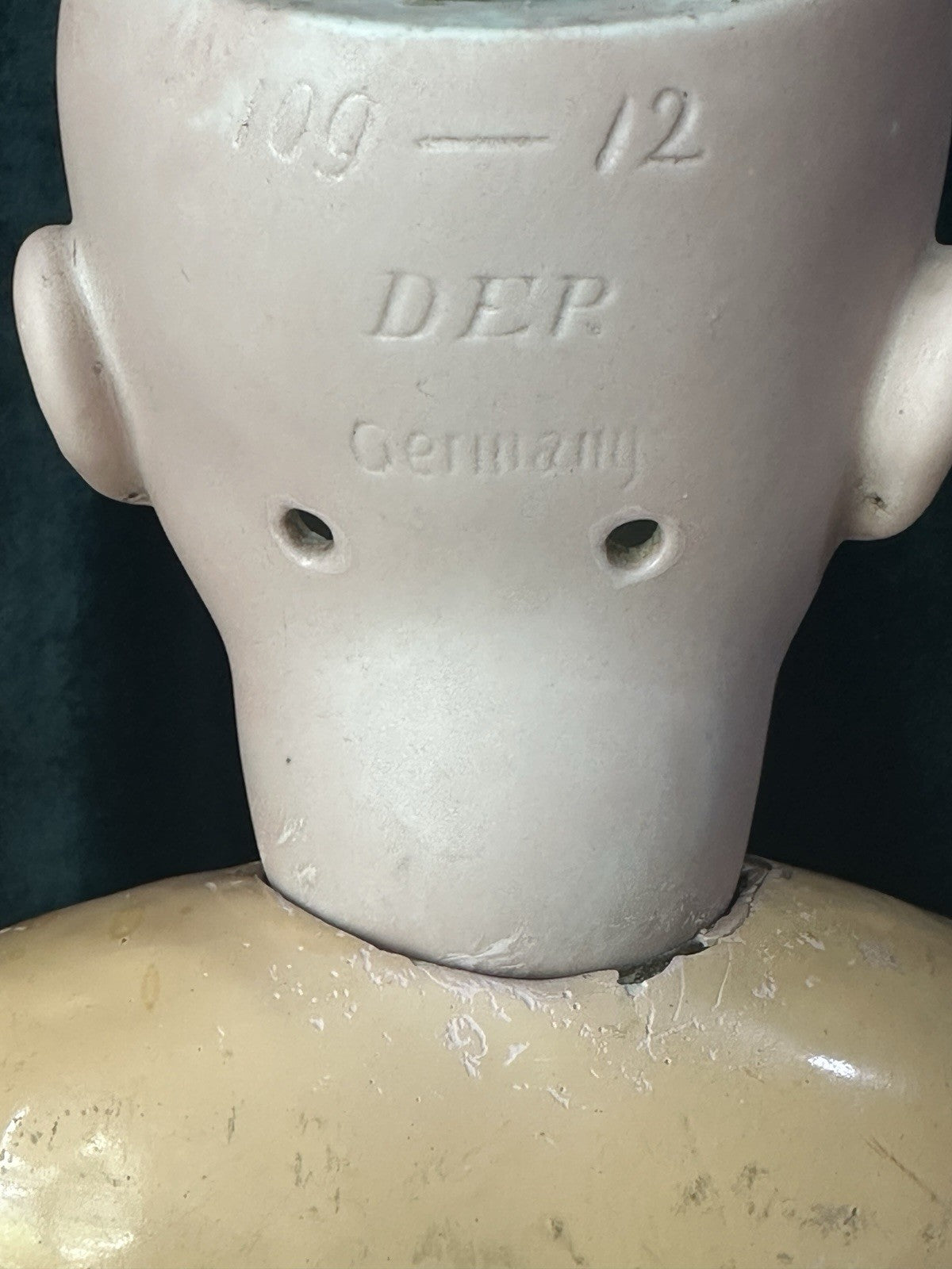 Antique German Heinrich Handwerck 109-12 DEP Bisque Head 24” Doll