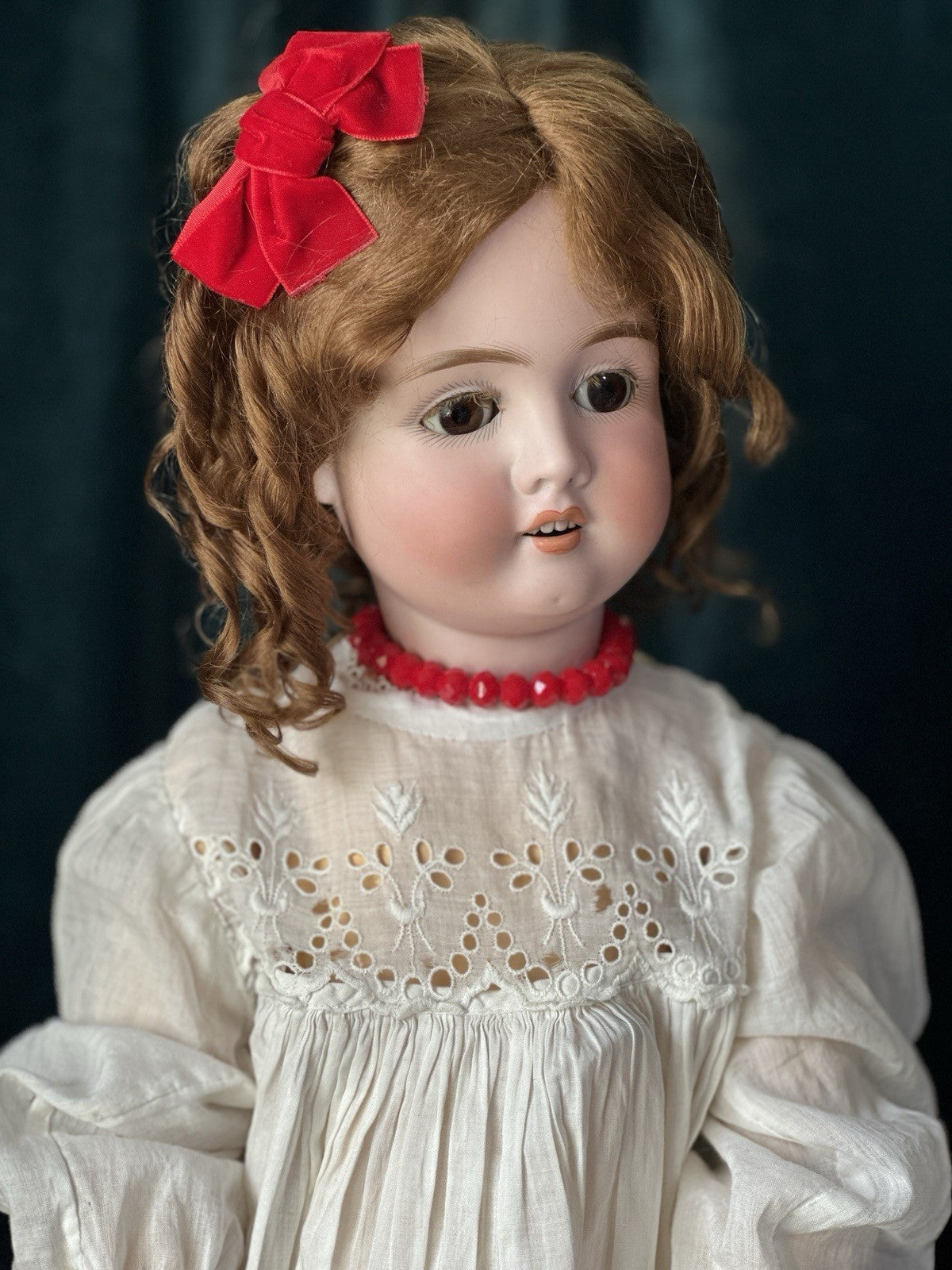 Antique German Shoenau & Hoffmeister Mold 1906 Bisque Head 27” Doll