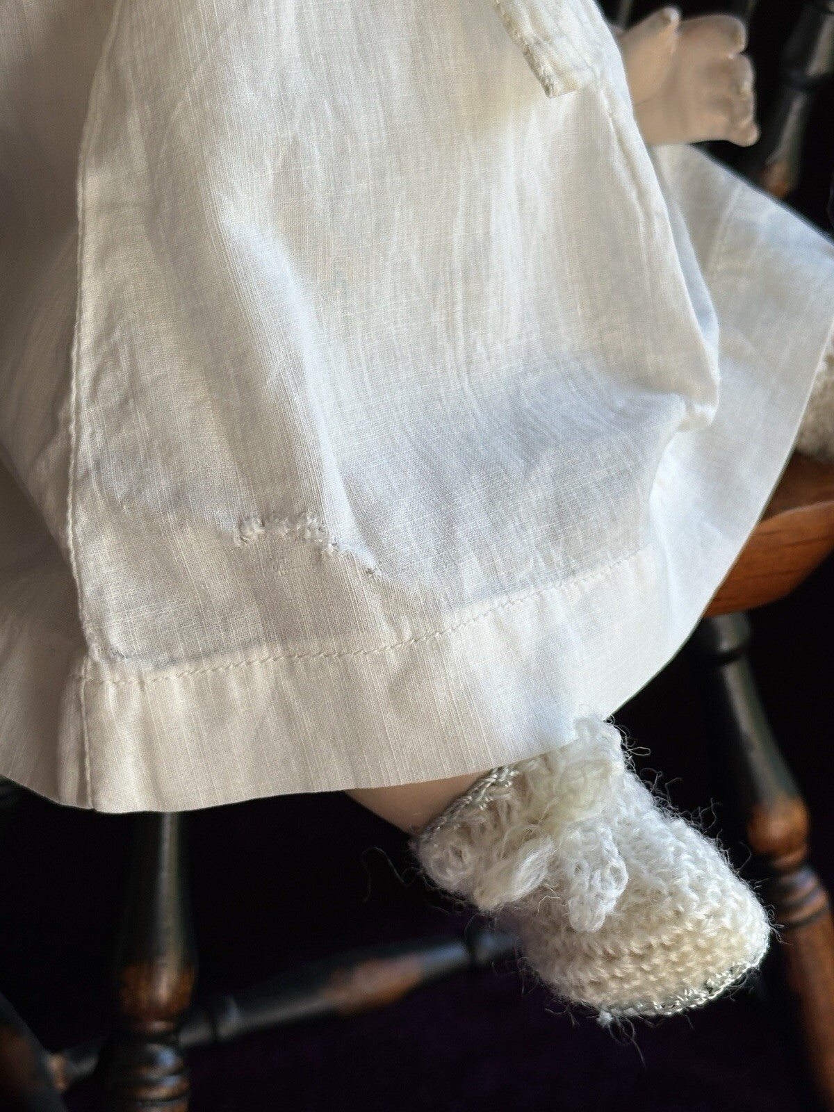 Antique French 13” SFBJ 226 Bisque Head Character Baby Doll Restored
