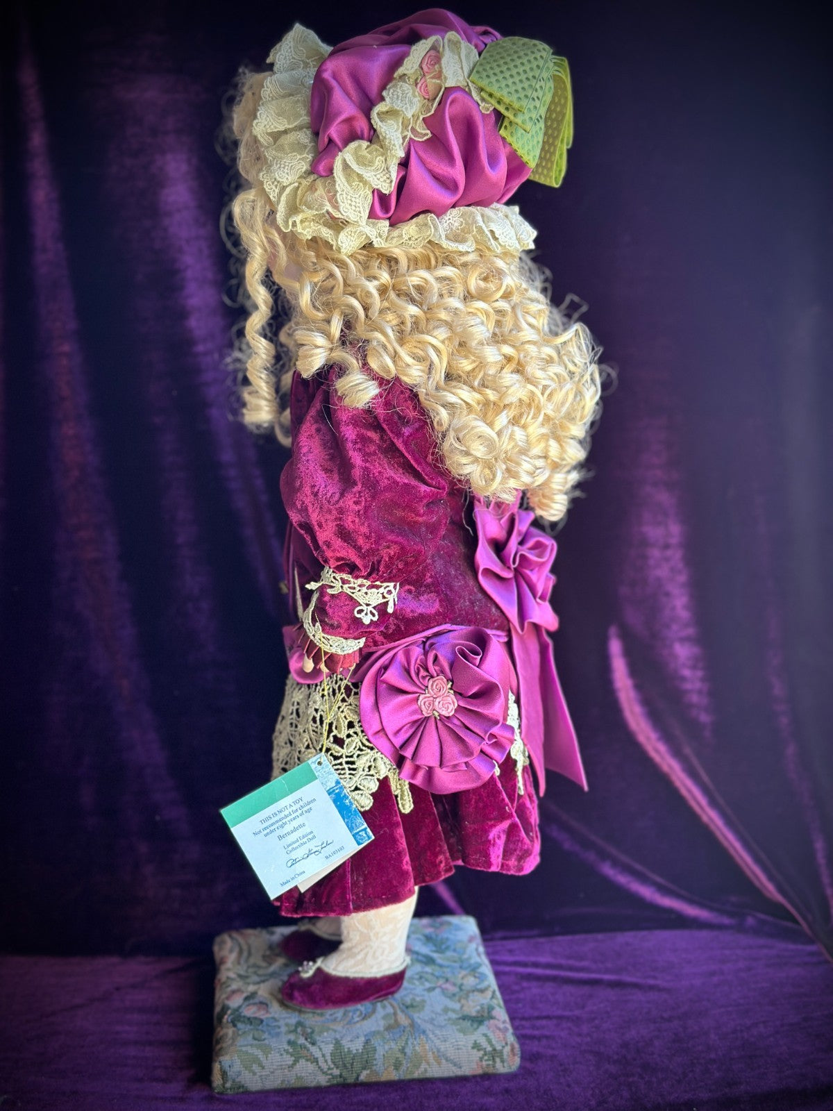 Patricia Loveless 24.5" Bernadette Musical Porcelain French Bebe Doll LE 200