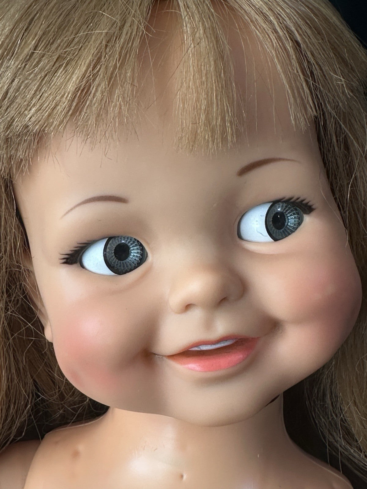 Lot Of 2 Vintage 1960’s Ideal Hard Plastic/Vinyl Giggly Dolls Flirty Eyes