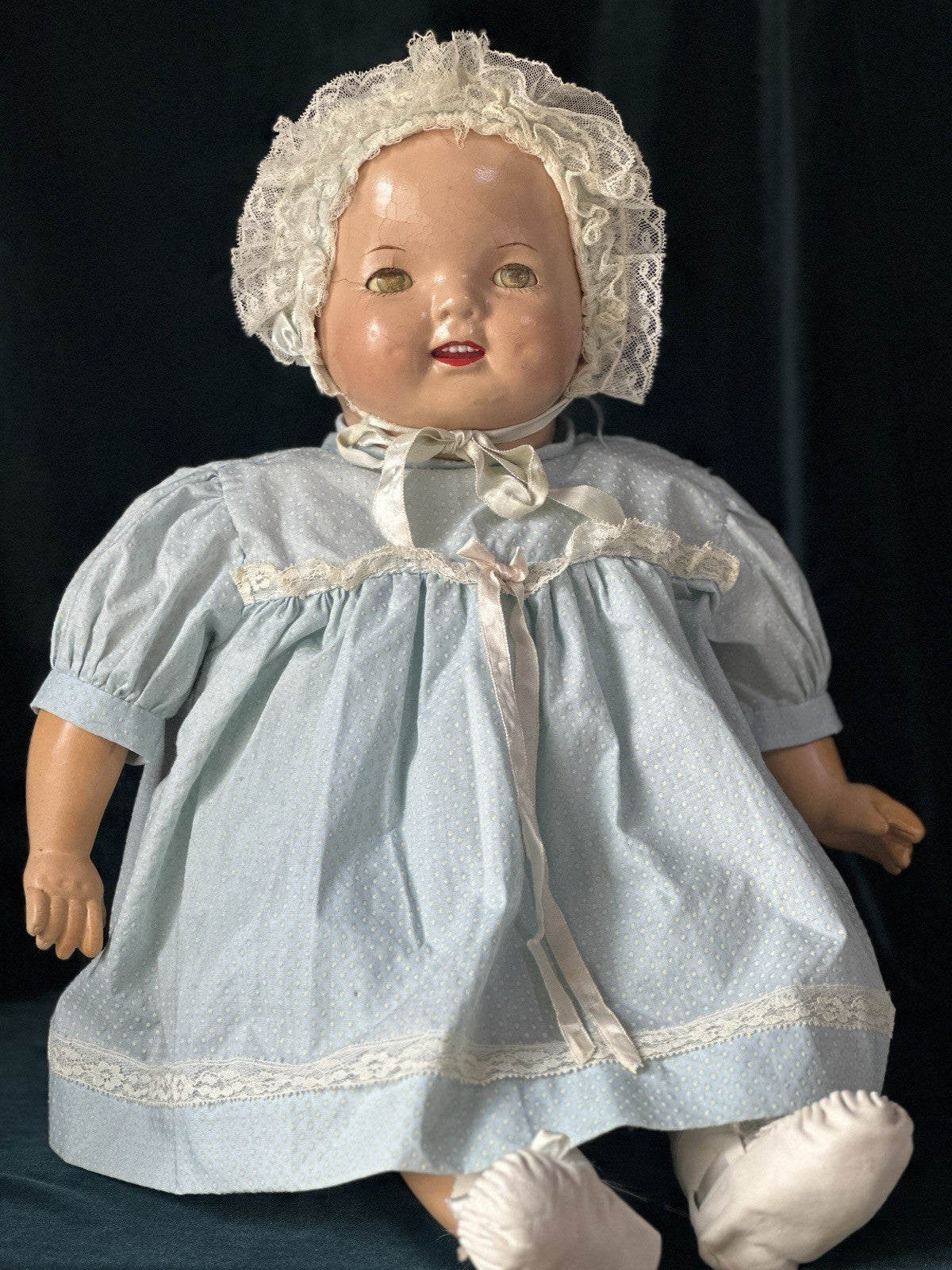 1930s Vintage 23" American Character Petite Composition Baby Doll