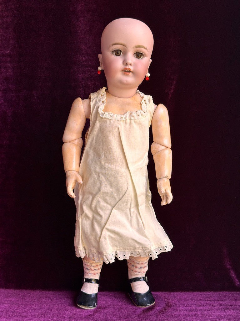 Rare Early Antique German 18” Kestner 189 Bisque Head Doll Composition Body
