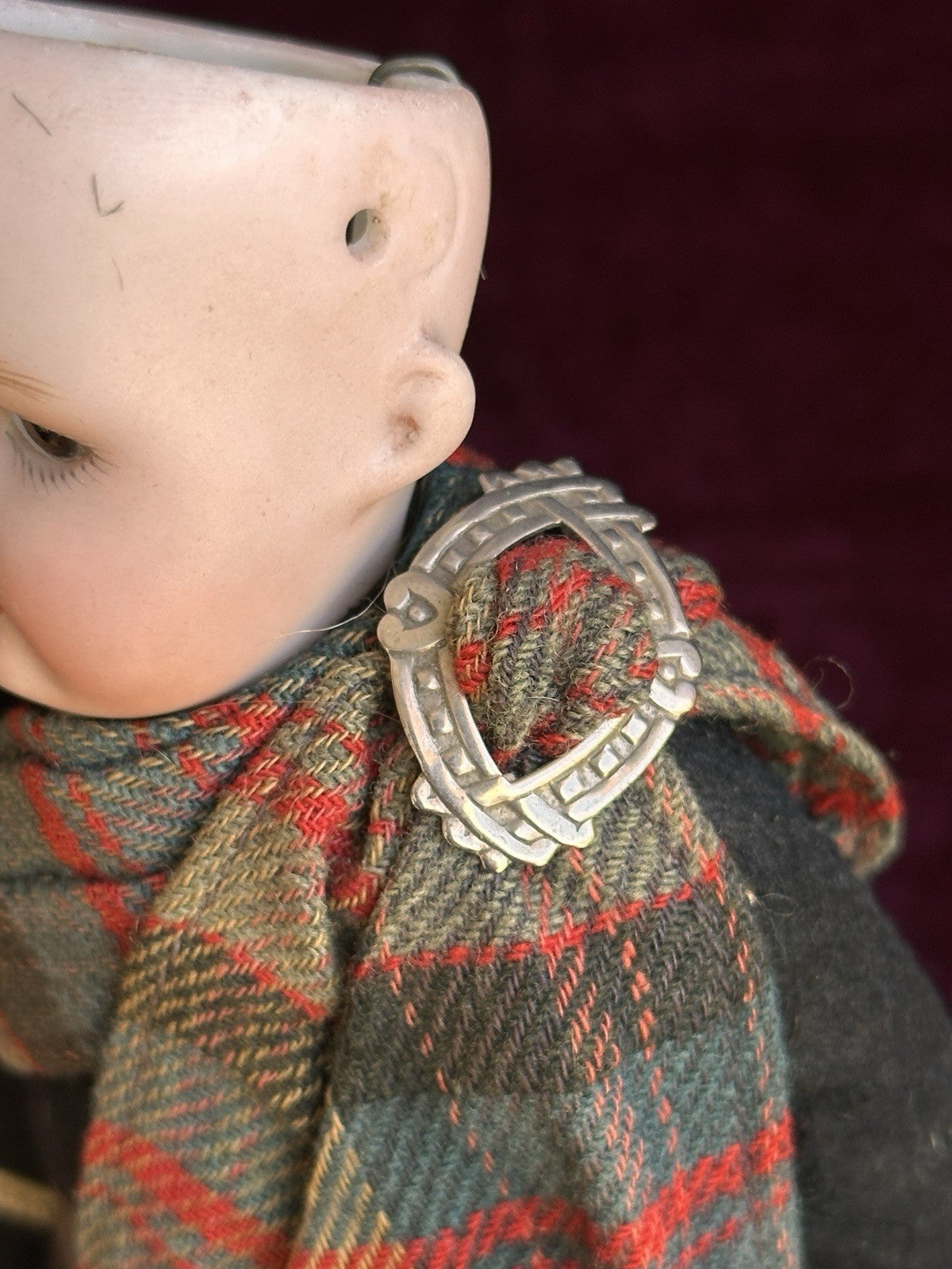 Antique German 8.75” Kammer Reinhardt Scottish Boy Bisque Head Doll