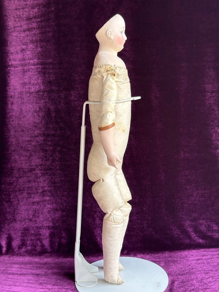 Very Rare 21” Barrois French Fashion Poupee Bisque Head Doll – Painted Eyes