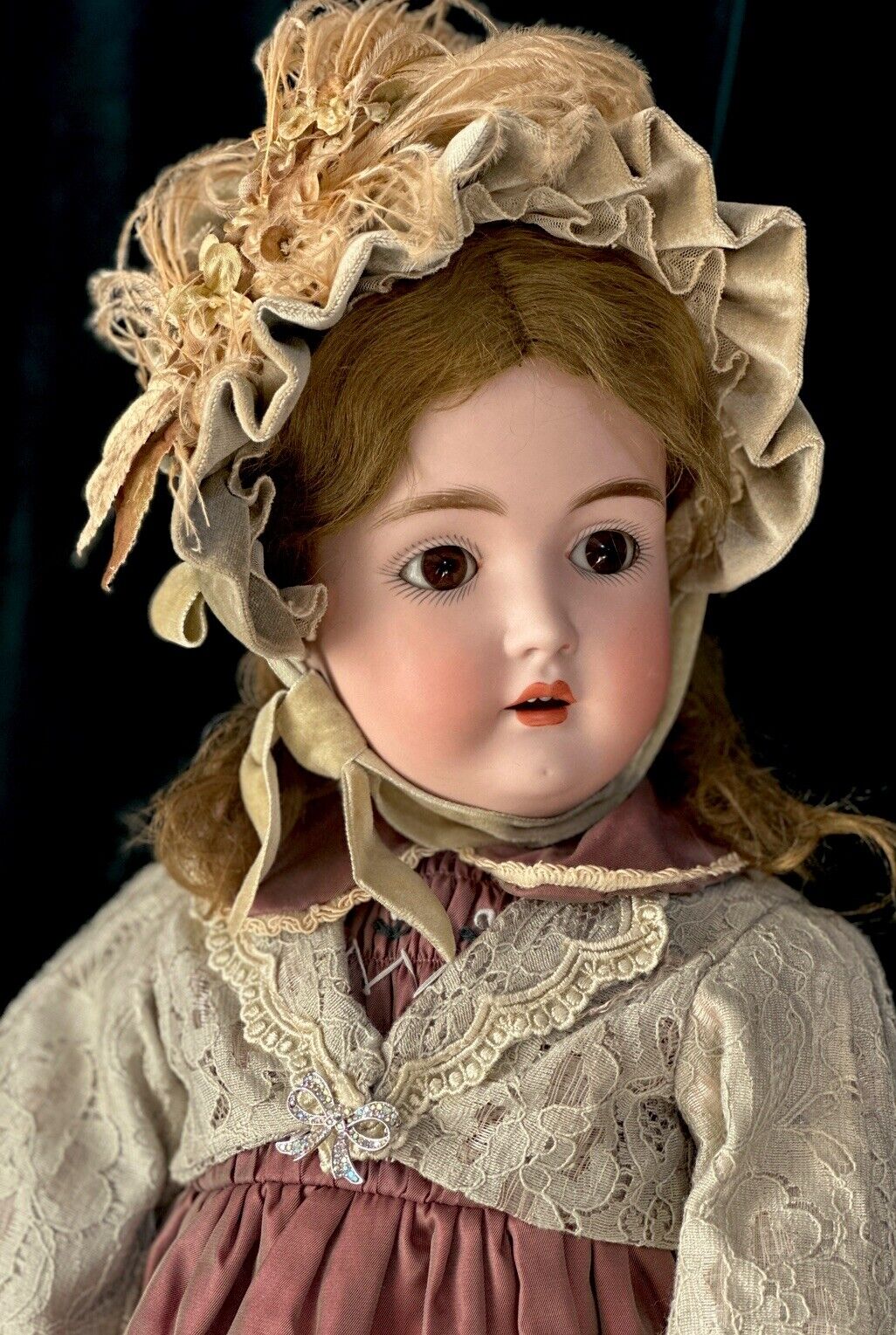 Antique German Kestner Mold 171 24” Doll Bisque Head Composition Body