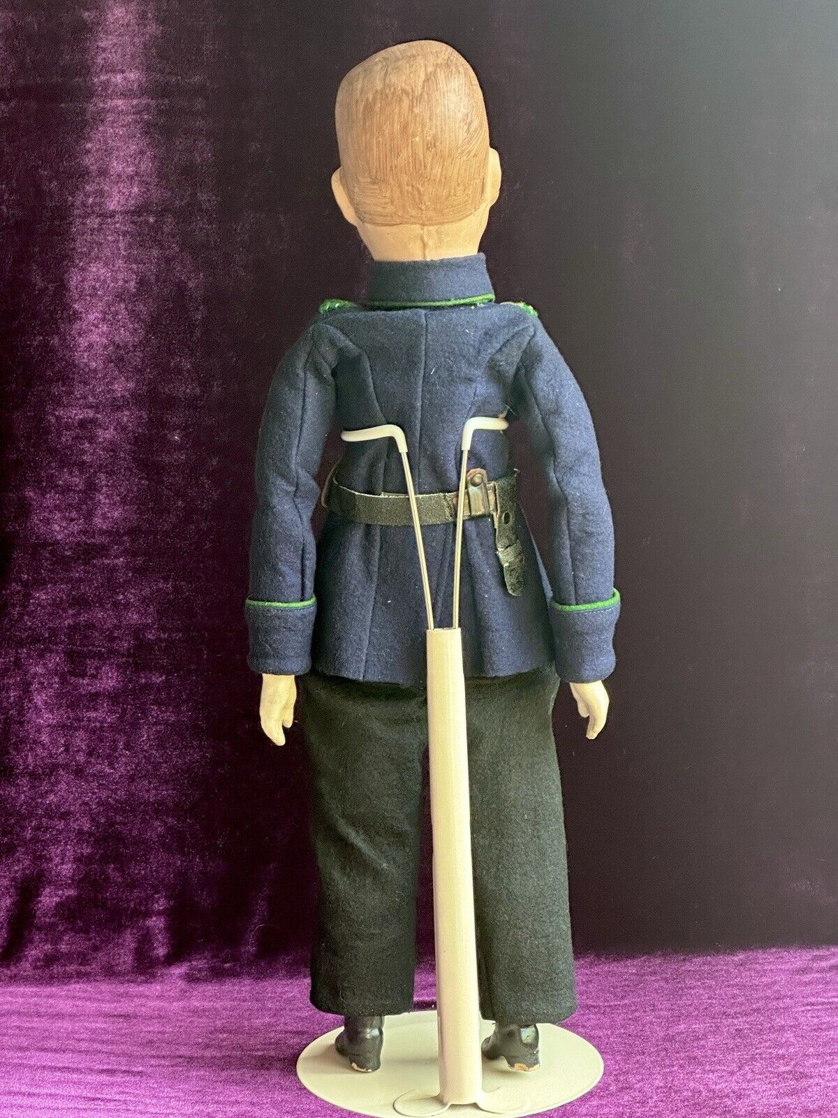 Unidentified Antique 20” French (?) Composition (?) Cloth Military Soldier Doll