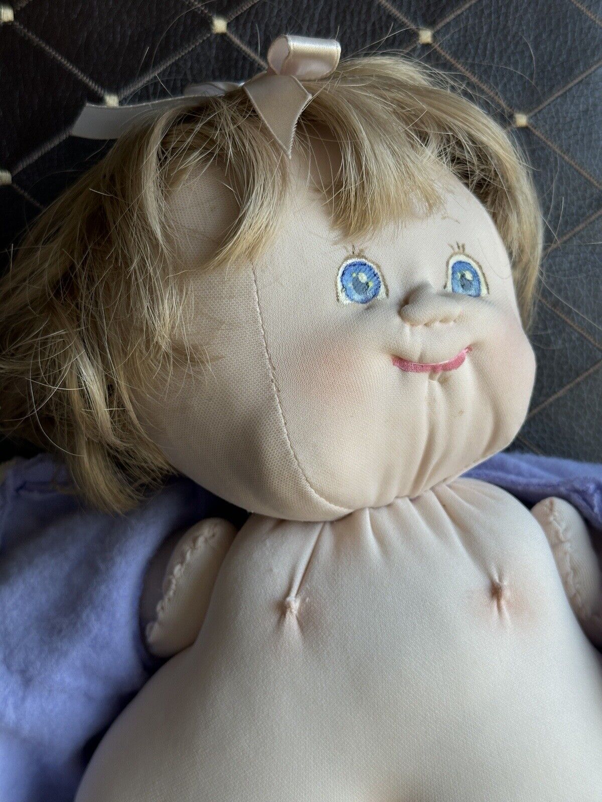 Handmade 18” Stockinette Cabbage Patch Style Cloth Baby Doll