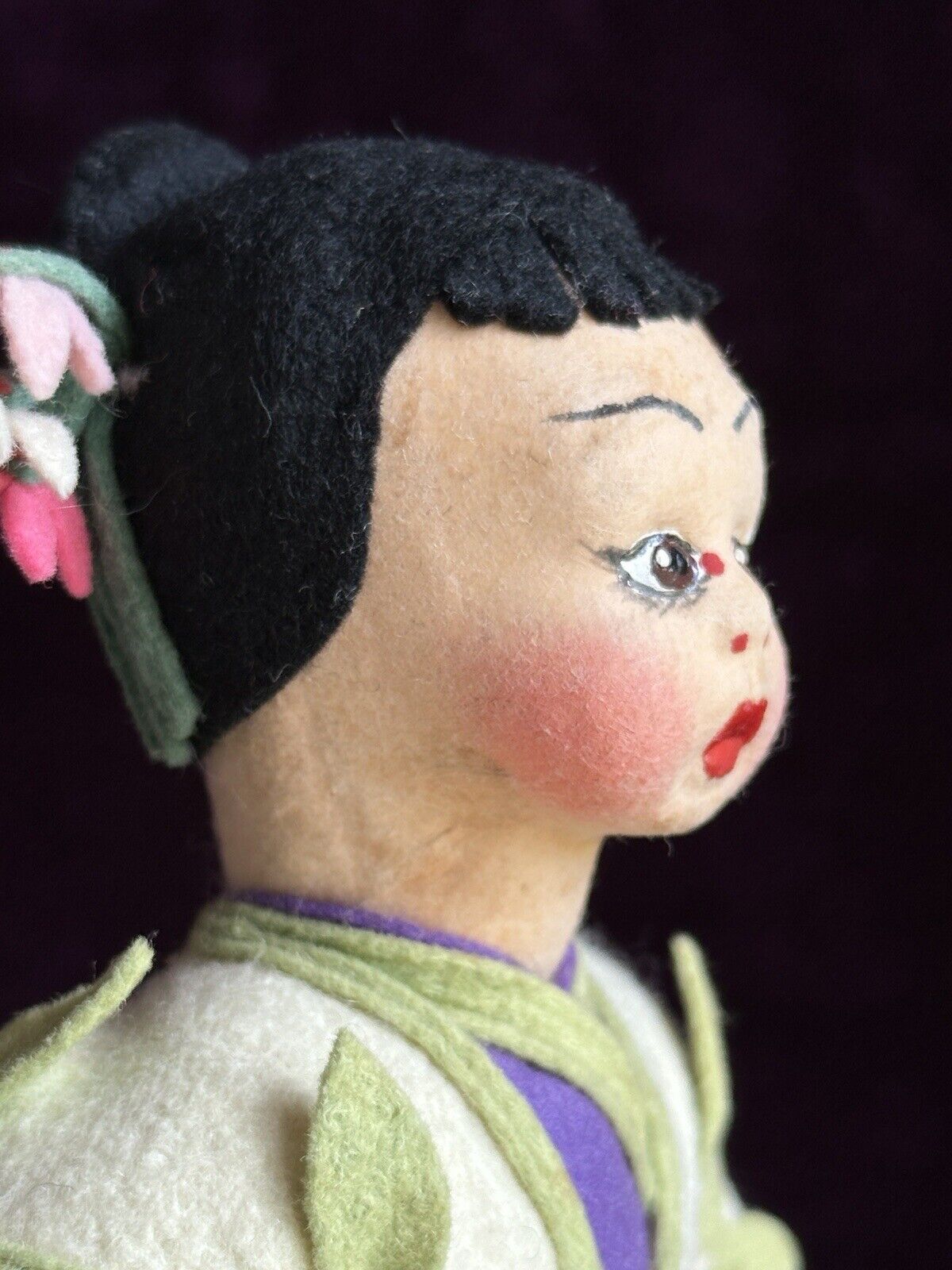Vintage 8” Italian Lenci Mascotte Oriental Asian Miniature Doll